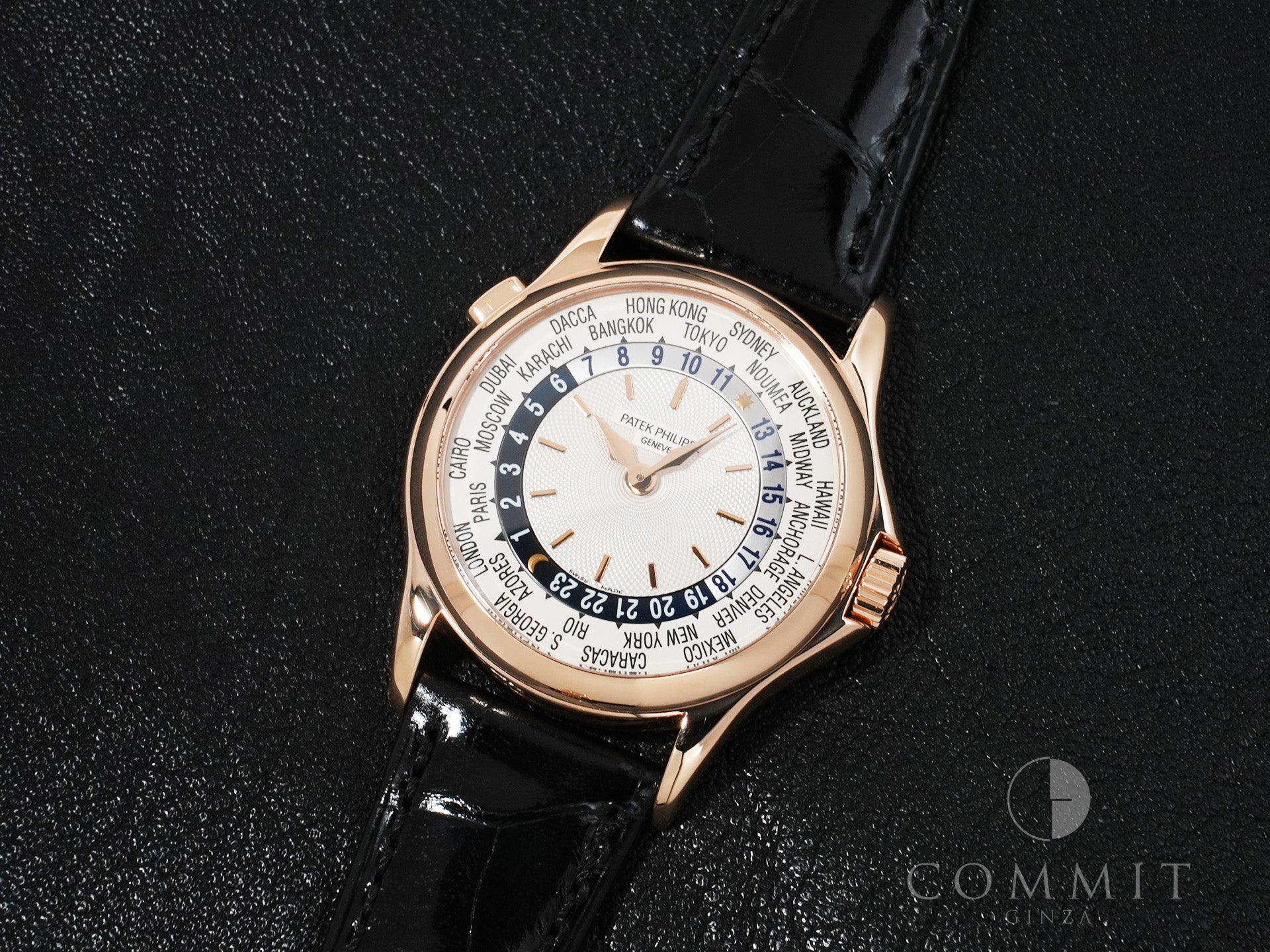 パテックフィリップ コンプリケーション ワールドタイム Ref.5110R-001 ローズゴールド シルバー文字盤 中古 xnhfvpba