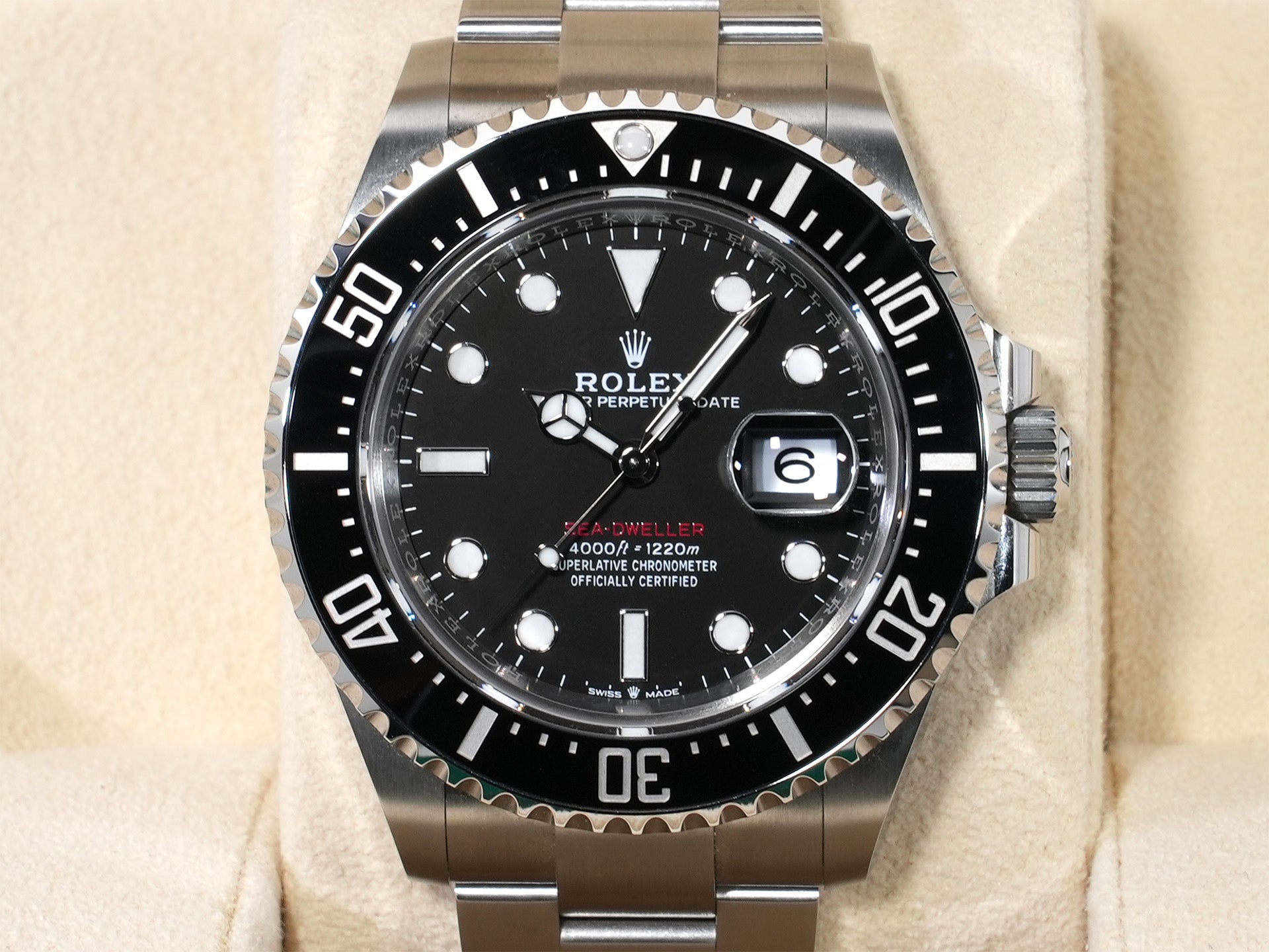 Rolex Sea-Dweller Ref. 126600 Stainless Steel Black Dial Excellent Condition Pre-Owned qwyej3qv