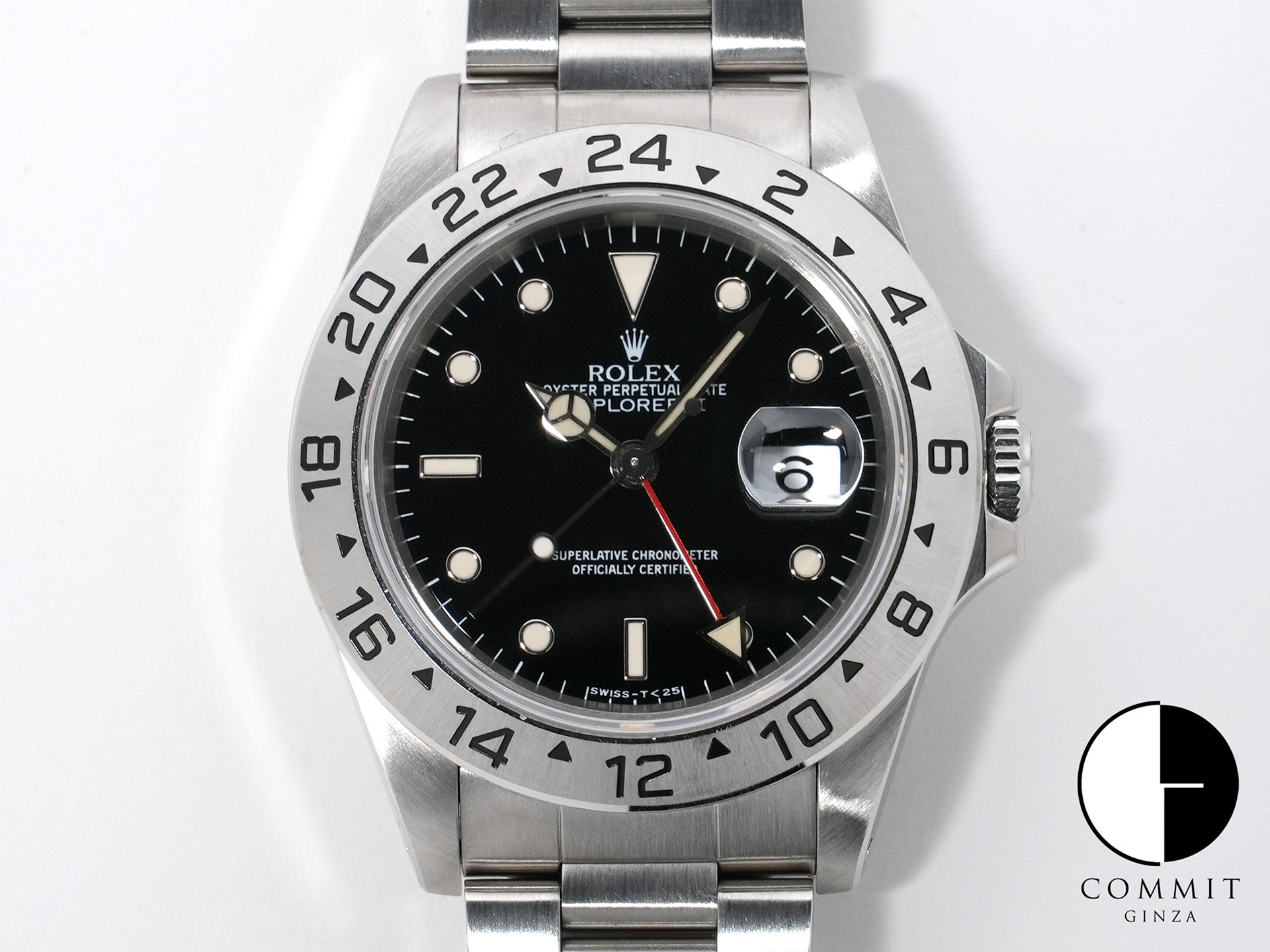 ロレックス エクスプローラーII Ref.16570 ステンレススチール ブラック文字盤 オイスターブレスレット 美中古 ugsqpf59