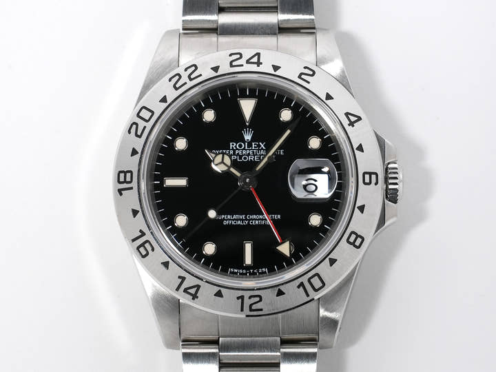 ロレックス エクスプローラーII Ref.16570 ステンレススチール ブラック文字盤 オイスターブレスレット 美中古 ugsqpf59