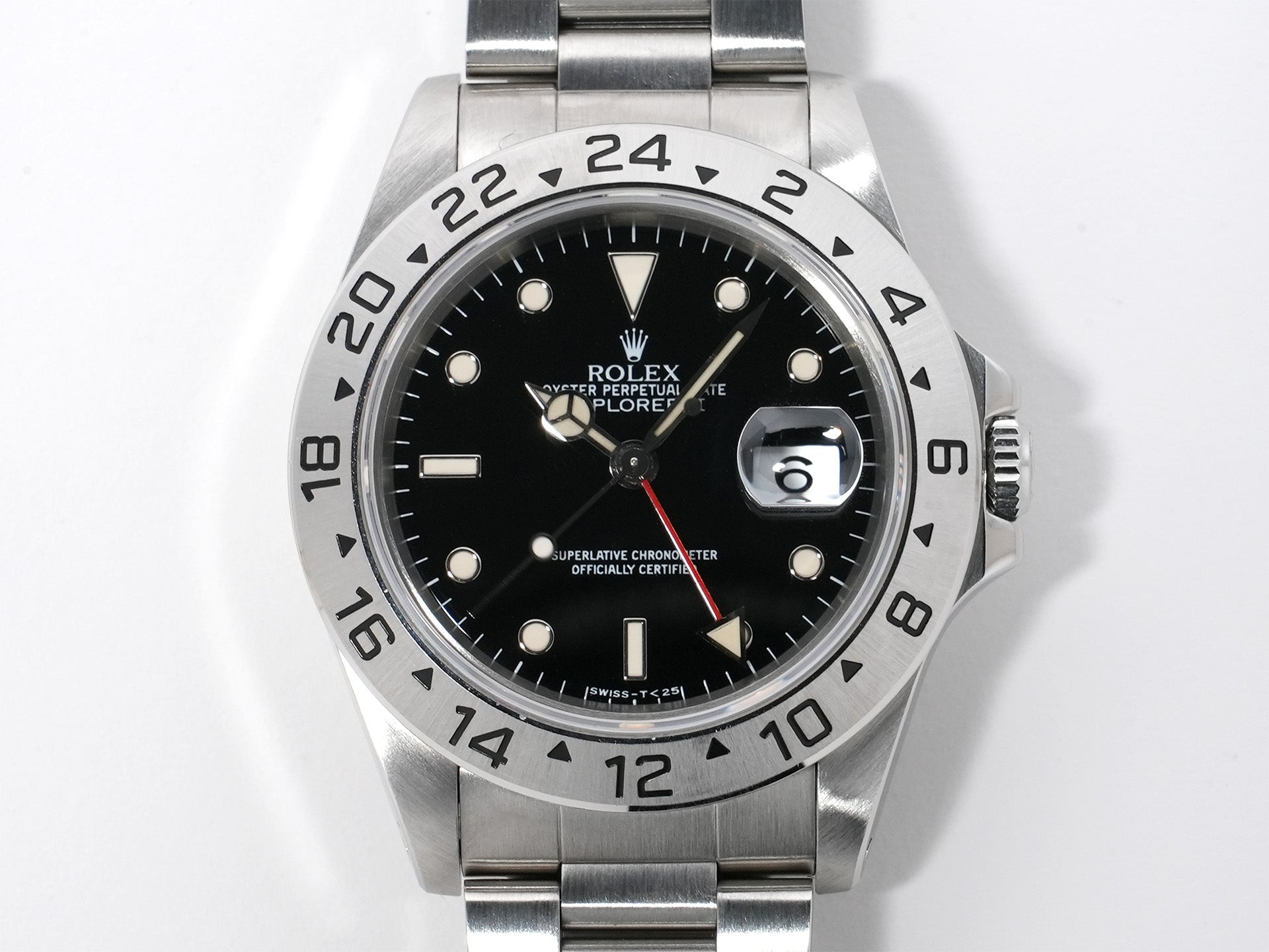 ロレックス エクスプローラーII Ref.16570 ステンレススチール ブラック文字盤 オイスターブレスレット 美中古 ugsqpf59