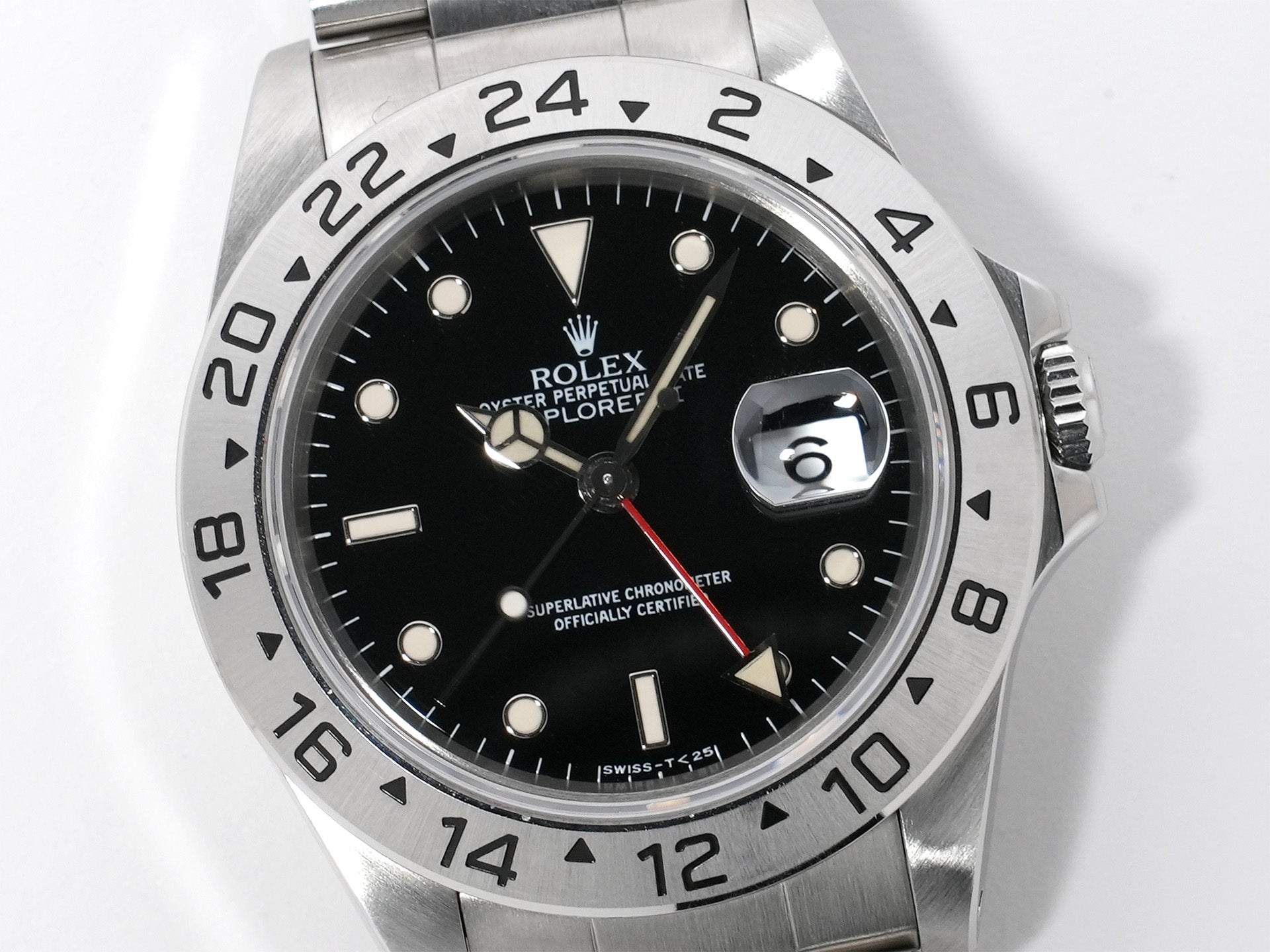 ロレックス エクスプローラーII Ref.16570 ステンレススチール ブラック文字盤 オイスターブレスレット 美中古 ugsqpf59