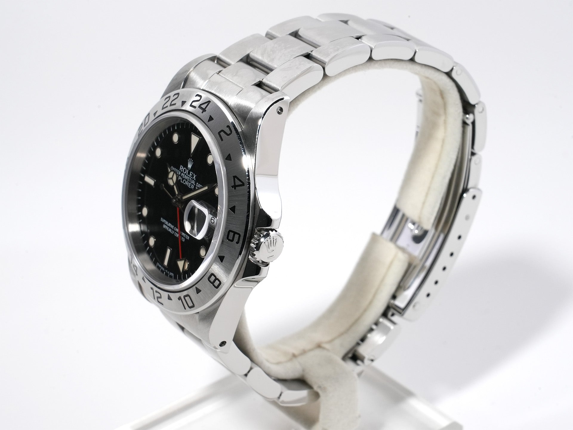 ロレックス エクスプローラーII Ref.16570 ステンレススチール ブラック文字盤 オイスターブレスレット 美中古 ugsqpf59