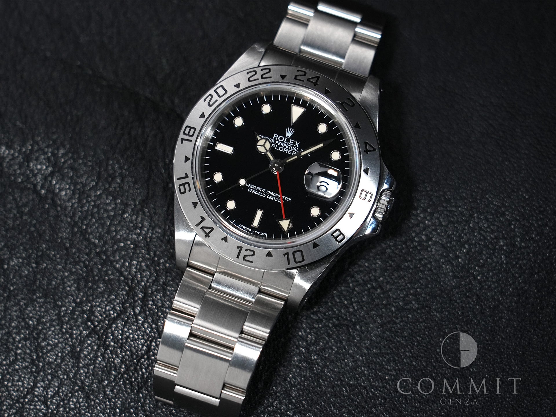 ロレックス エクスプローラーII Ref.16570 ステンレススチール ブラック文字盤 オイスターブレスレット 美中古 ugsqpf59