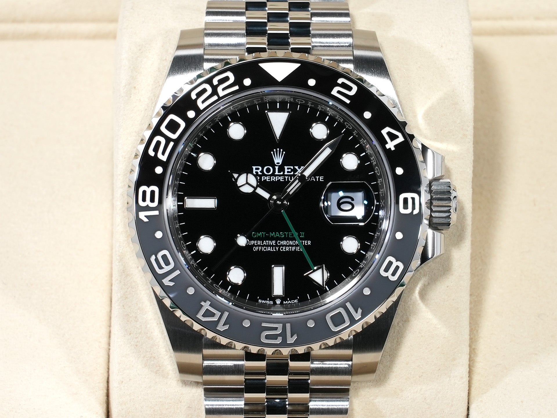 ロレックス GMTマスターII Ref.126710GRNR ステンレススチール ブラック文字盤 ジュビリーブレスレット 未使用 ohpptfi4