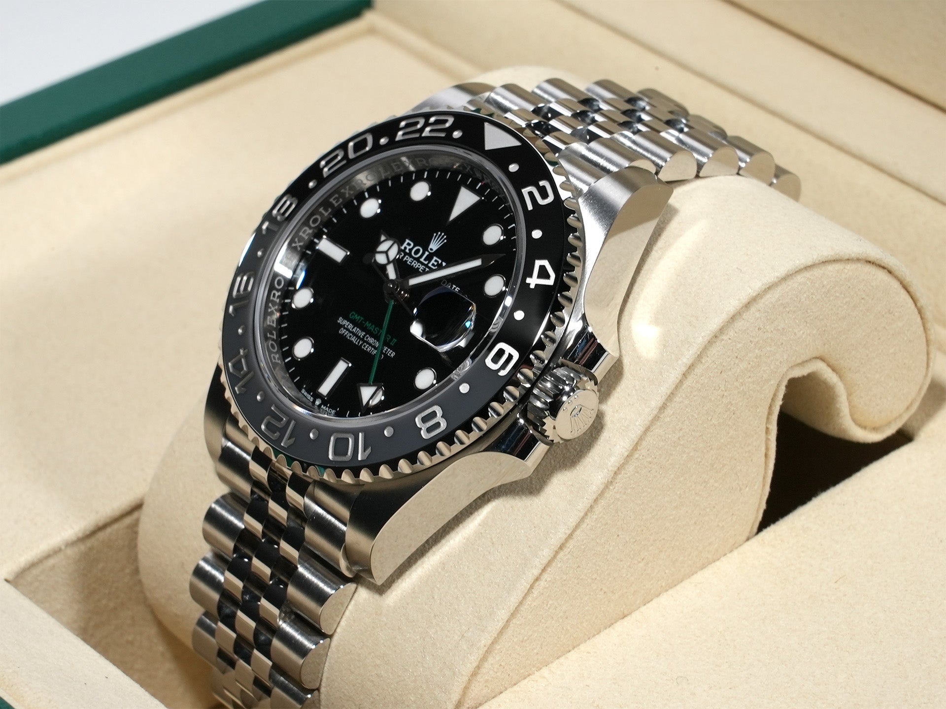 ロレックス GMTマスターII Ref.126710GRNR ステンレススチール ブラック文字盤 ジュビリーブレスレット 未使用 ohpptfi4