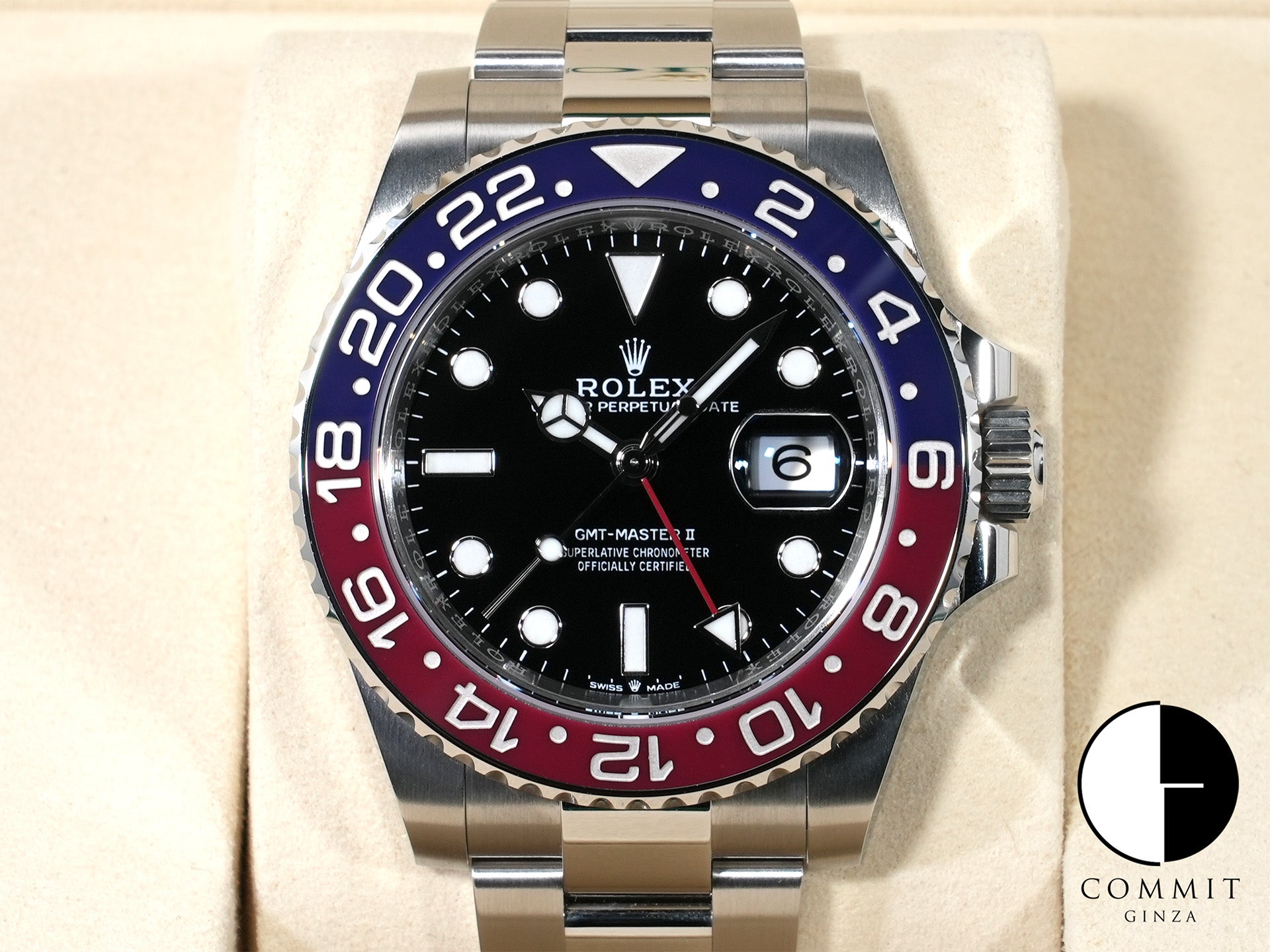 ロレックス GMTマスターII Ref.126710BLRO ステンレススチール ブラック文字盤 オイスターブレスレット 未使用 oc8yvsaf