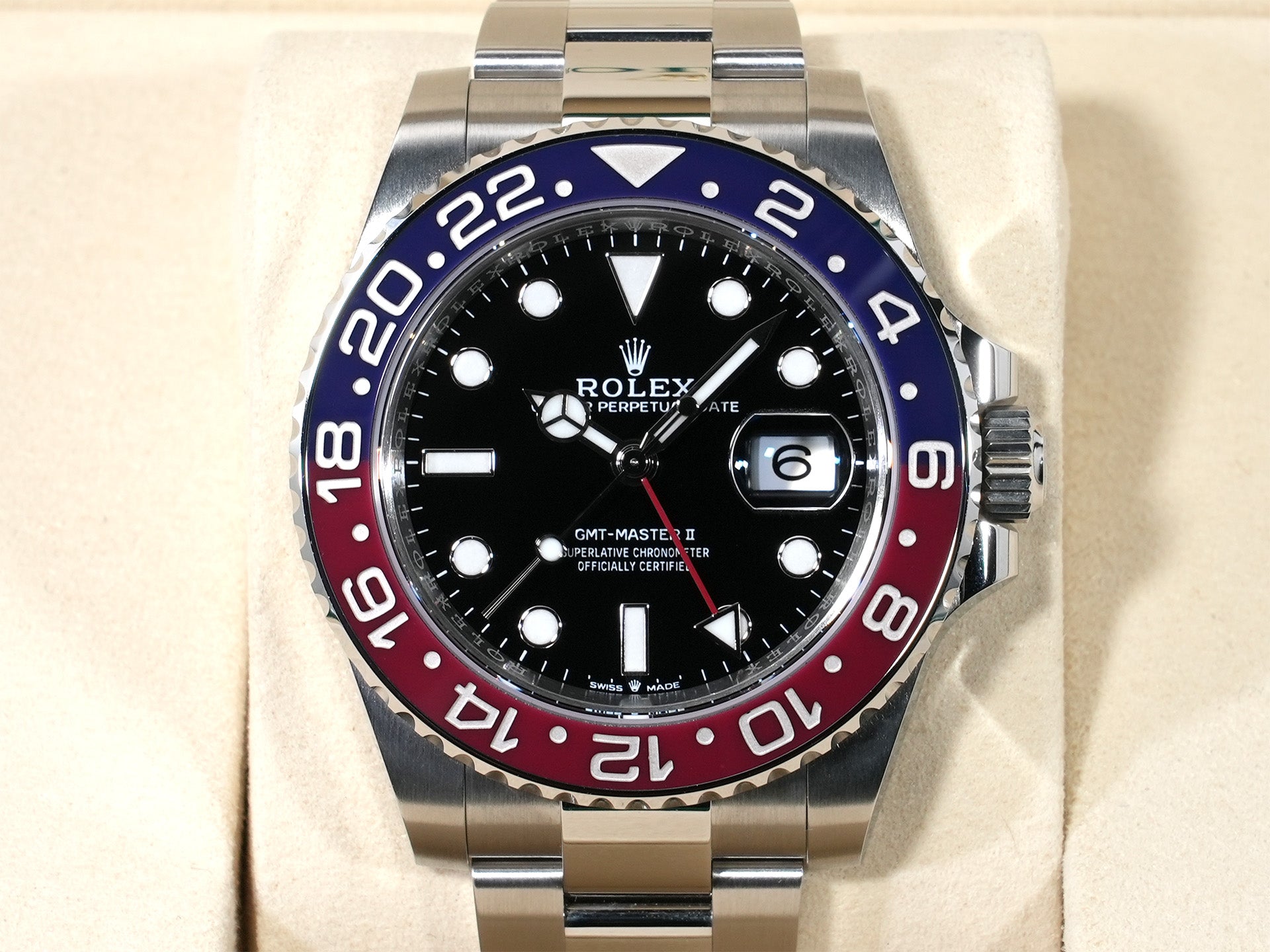 ロレックス GMTマスターII Ref.126710BLRO ステンレススチール ブラック文字盤 オイスターブレスレット 未使用 oc8yvsaf