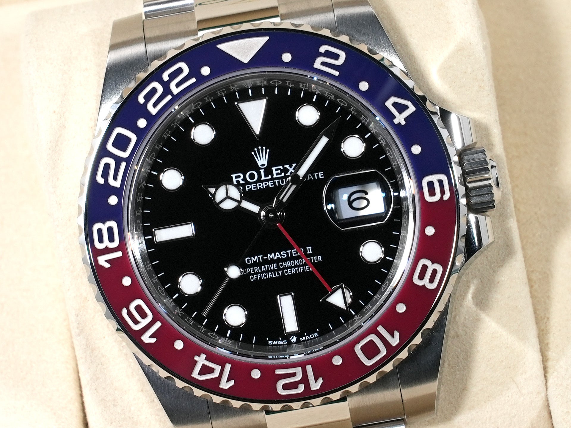 ロレックス GMTマスターII Ref.126710BLRO ステンレススチール ブラック文字盤 オイスターブレスレット 未使用 oc8yvsaf