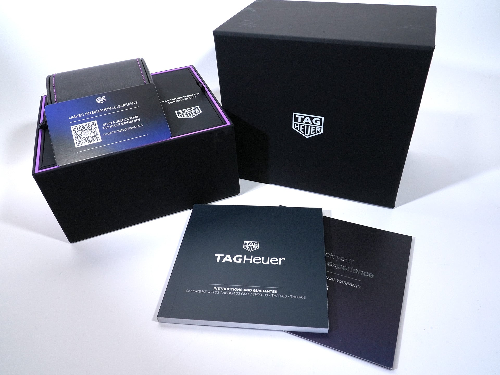 TAG Heuer Monaco Chronograph Ref. CBL218E.FT6312 Titanium with Black DLC Coating, Black Dial, Excellent Condition (wca5iwgj)