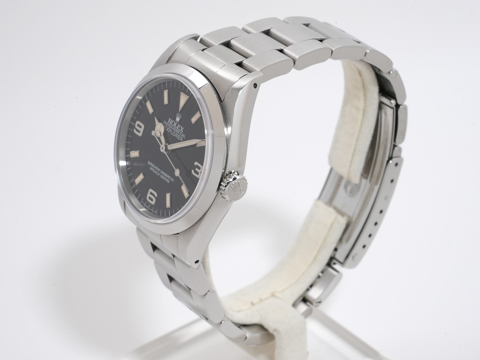 ロレックス エクスプローラーI Ref.14270 ステンレススチール ブラック文字盤 オイスターブレスレット 中古 hvrwyk6t