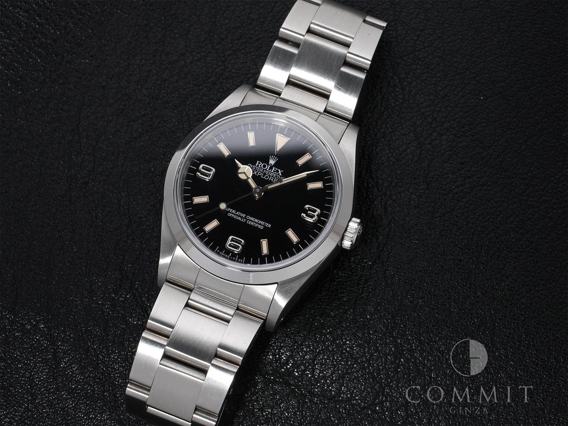ロレックス エクスプローラーI Ref.14270 ステンレススチール ブラック文字盤 オイスターブレスレット 中古 hvrwyk6t