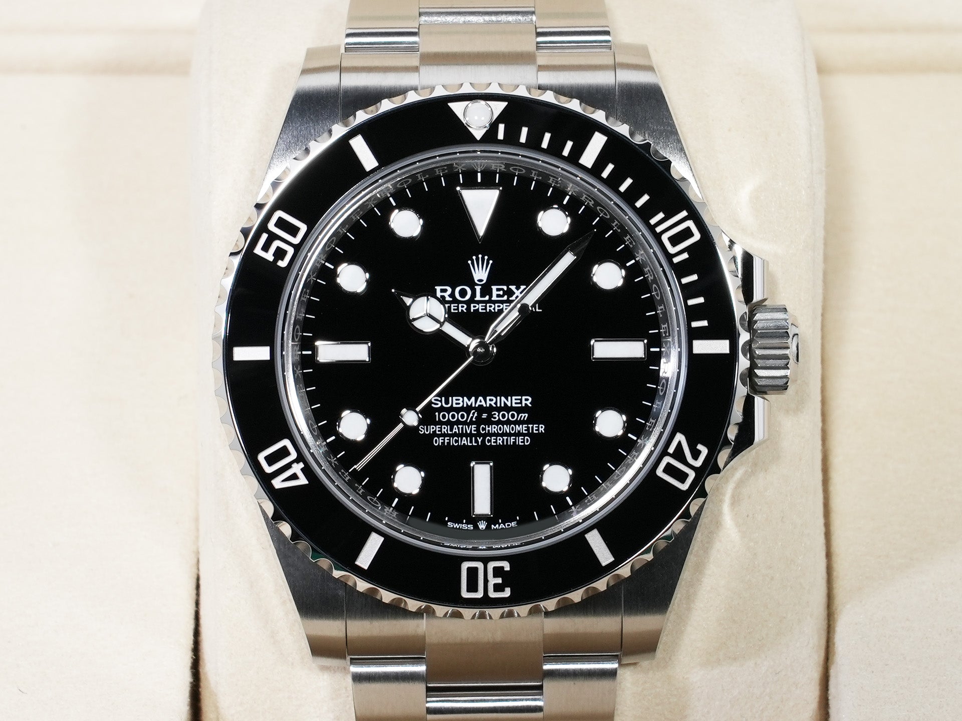 Rolex Submariner No Date Ref. 124060 Stainless Steel Black Dial Unused uksmgy2f