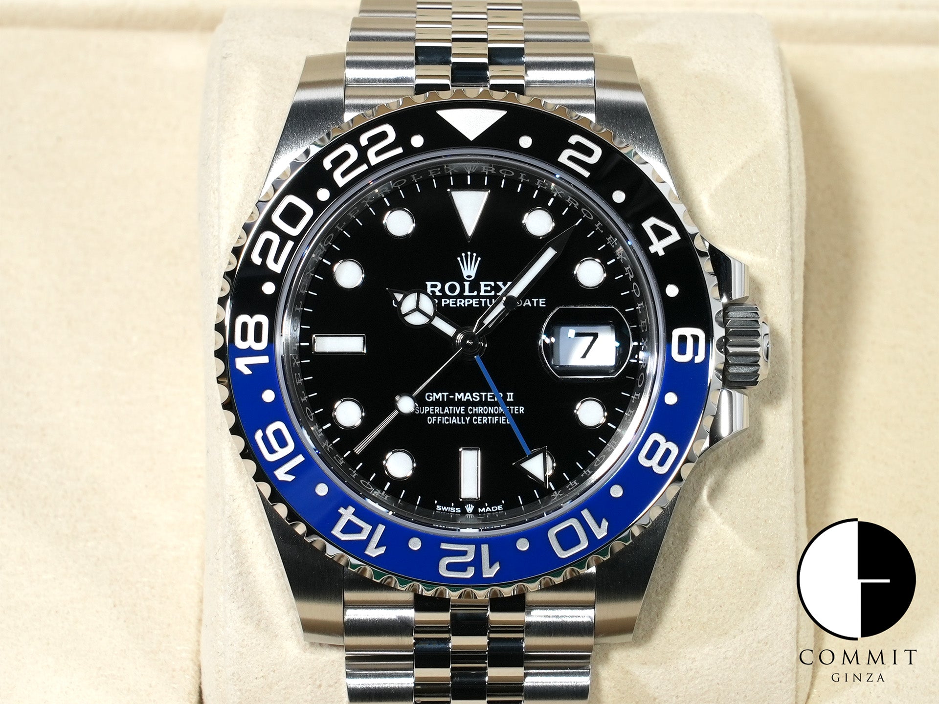 Rolex GMT-Master II Ref. 126710BLNR Stainless Steel Black Dial Jubilee Bracelet Unused peu44jip