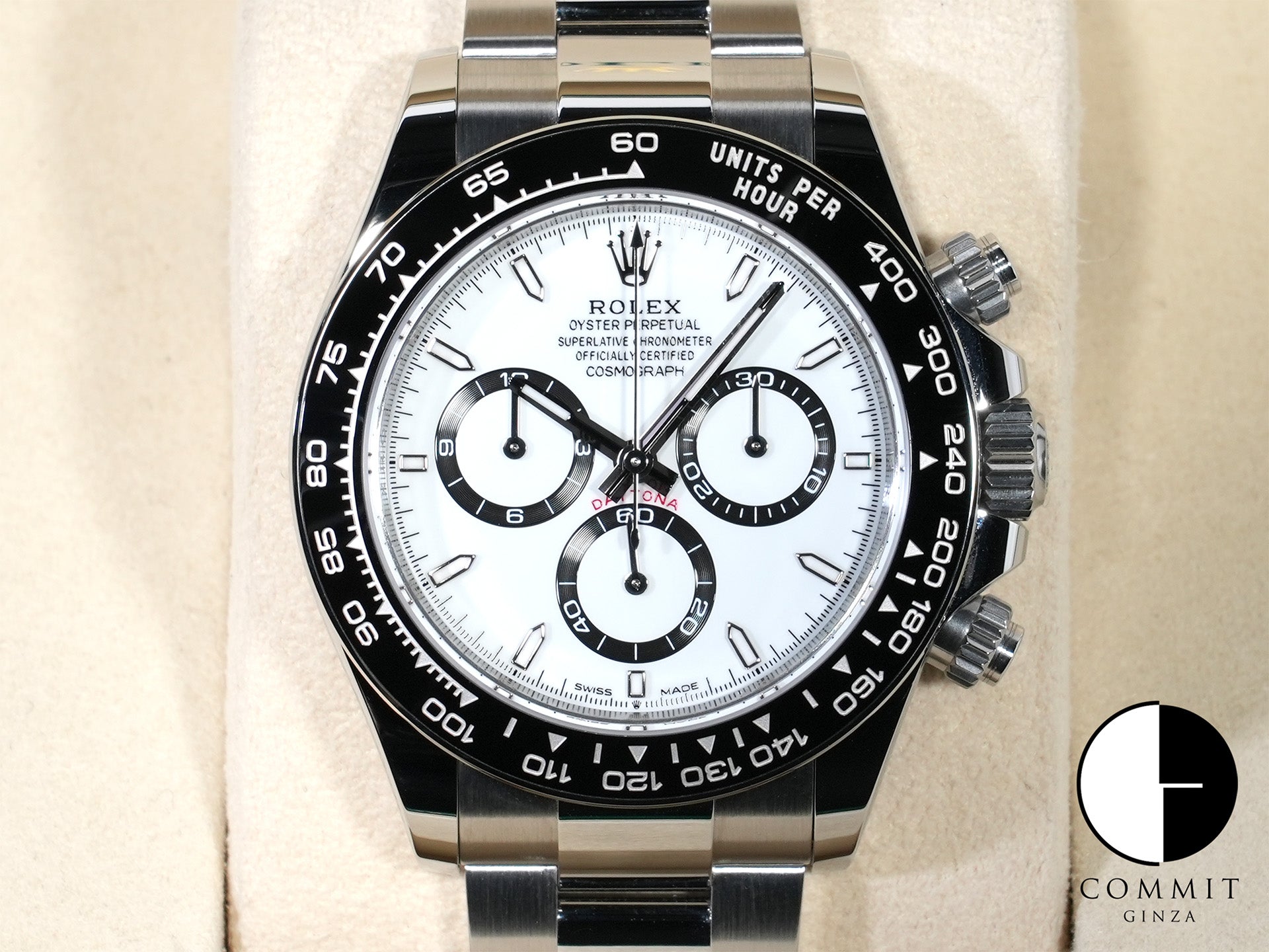 ロレックス デイトナ Ref.126500LN ステンレススチール ホワイト文字盤 未使用 cth8hsu4