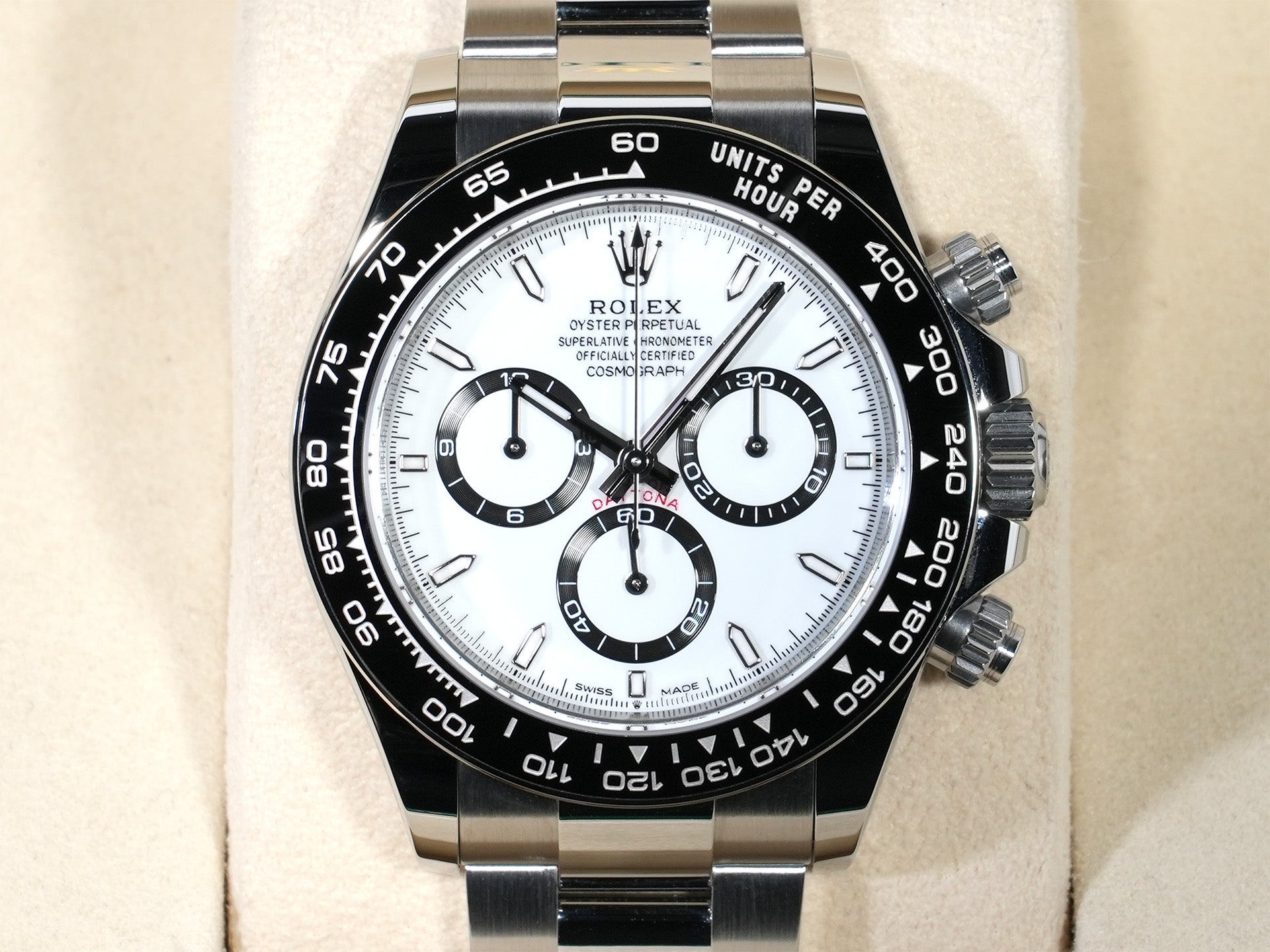 ロレックス デイトナ Ref.126500LN ステンレススチール ホワイト文字盤 未使用 cth8hsu4