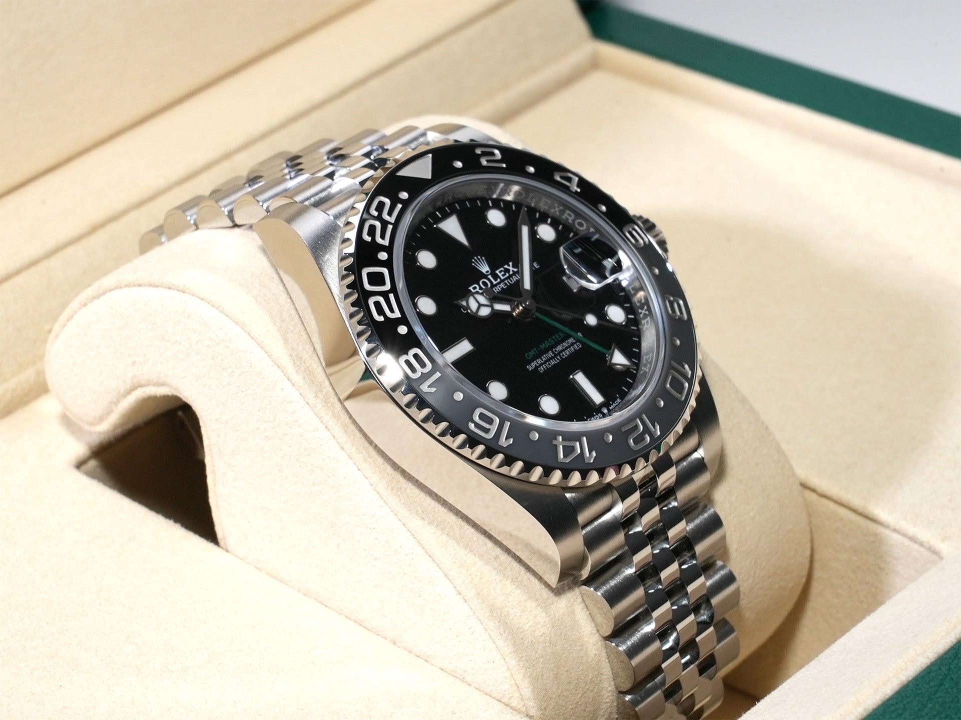 ロレックス GMTマスターII Ref.126710GRNR ステンレススチール ブラック文字盤 ジュビリーブレスレット 未使用 o6kspace
