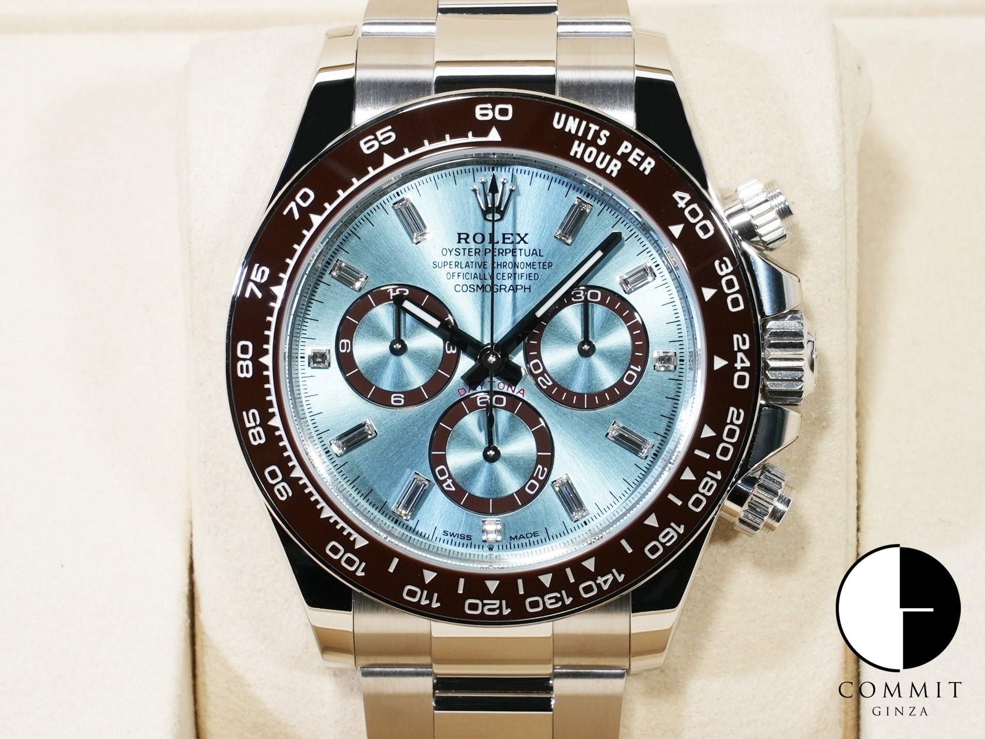 Rolex Daytona Ref. 126506A Platinum Ice Blue with 11 Diamond Dial, Unused, 56whytpt