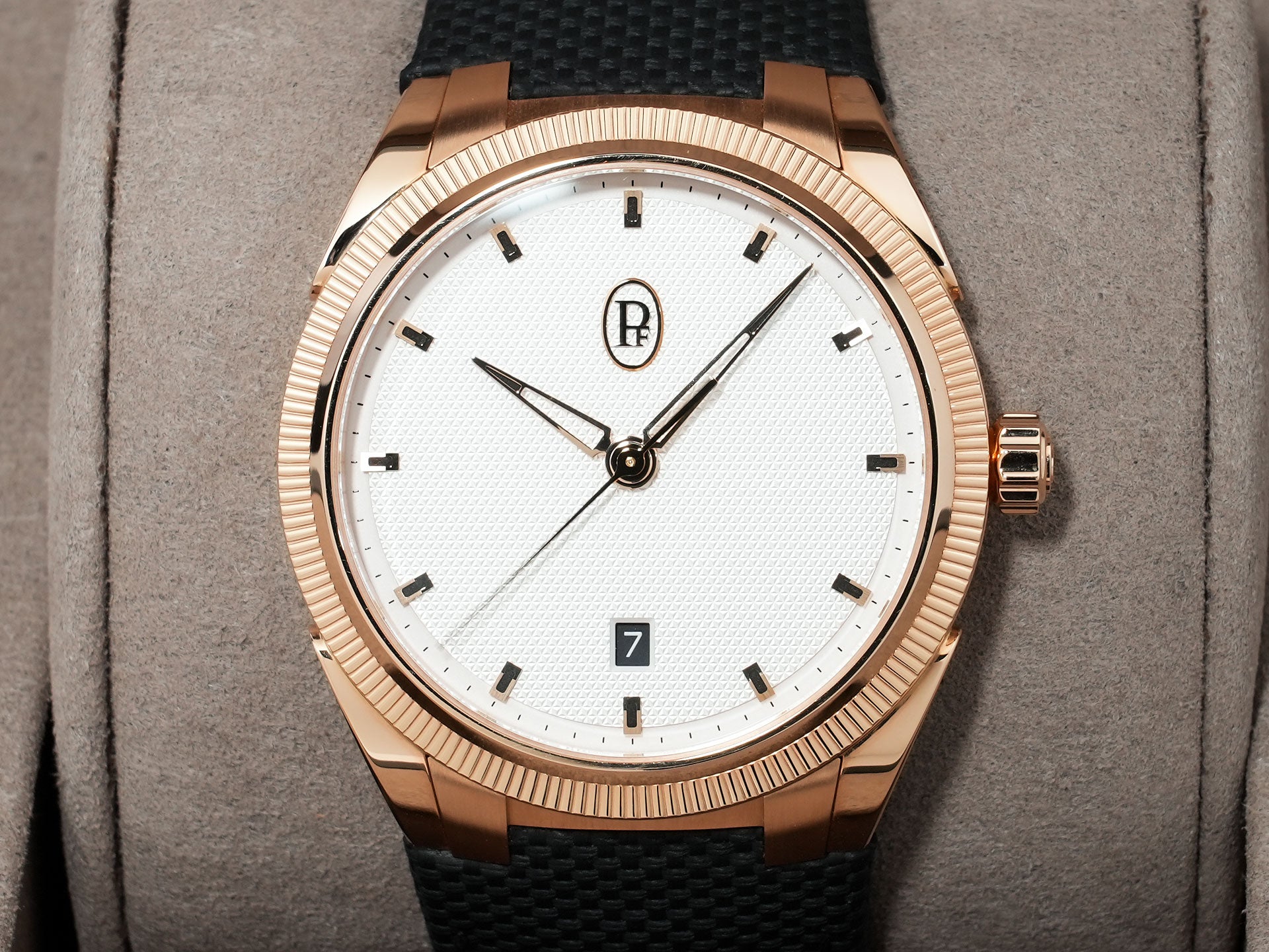 Parmigiani Fleurier Tonda PF Sport Automatic Ref. PFC930-2020001-400182 Rose Gold with Silver Dial, Excellent Condition (yzwign8k)