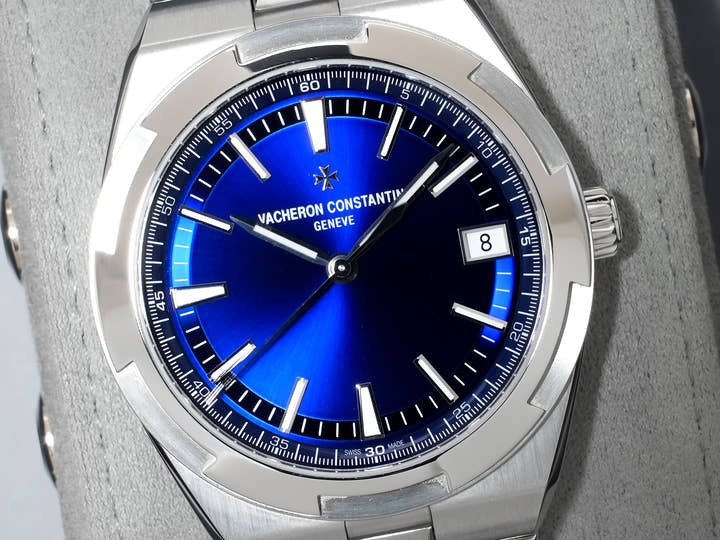 ヴァシュロンコンスタンタン オーヴァーシーズ オートマティック Ref.4520V/210A-B128 ステンレススチール ブルー文字盤 美品 sjoogbs2
