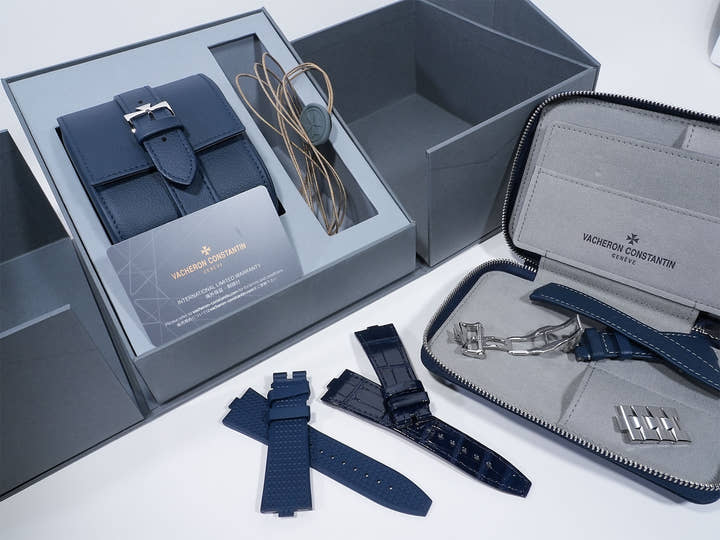 ヴァシュロンコンスタンタン オーヴァーシーズ オートマティック Ref.4520V/210A-B128 ステンレススチール ブルー文字盤 美品 sjoogbs2