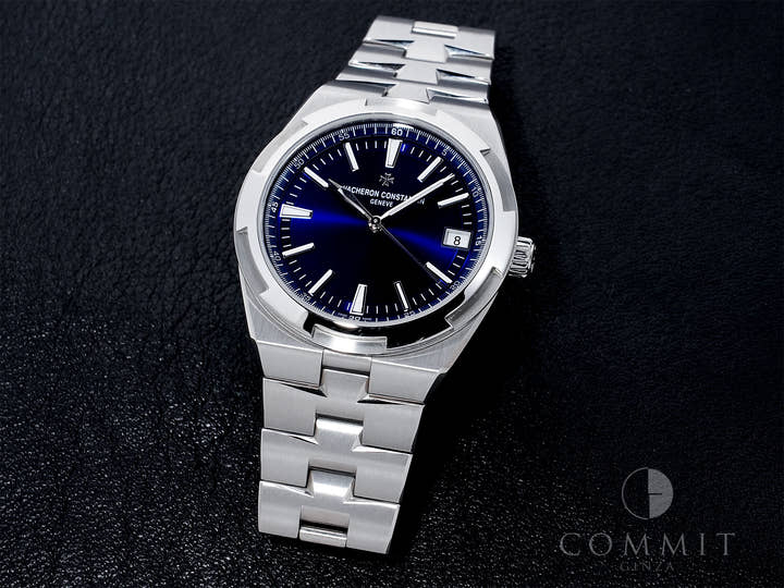 ヴァシュロンコンスタンタン オーヴァーシーズ オートマティック Ref.4520V/210A-B128 ステンレススチール ブルー文字盤 美品 sjoogbs2