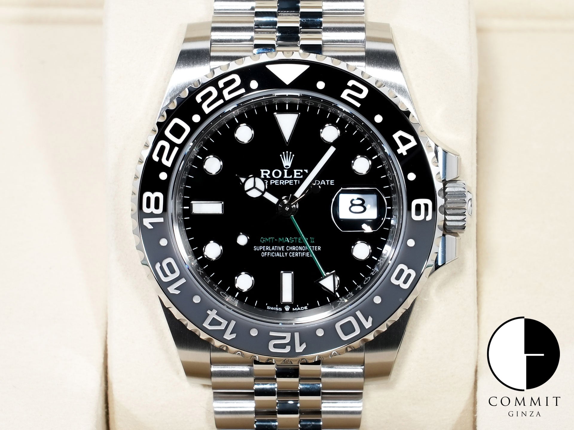 ロレックス GMTマスターII Ref.126710GRNR ステンレススチール ブラック文字盤 ジュビリーブレスレット 未使用 6issuxw6