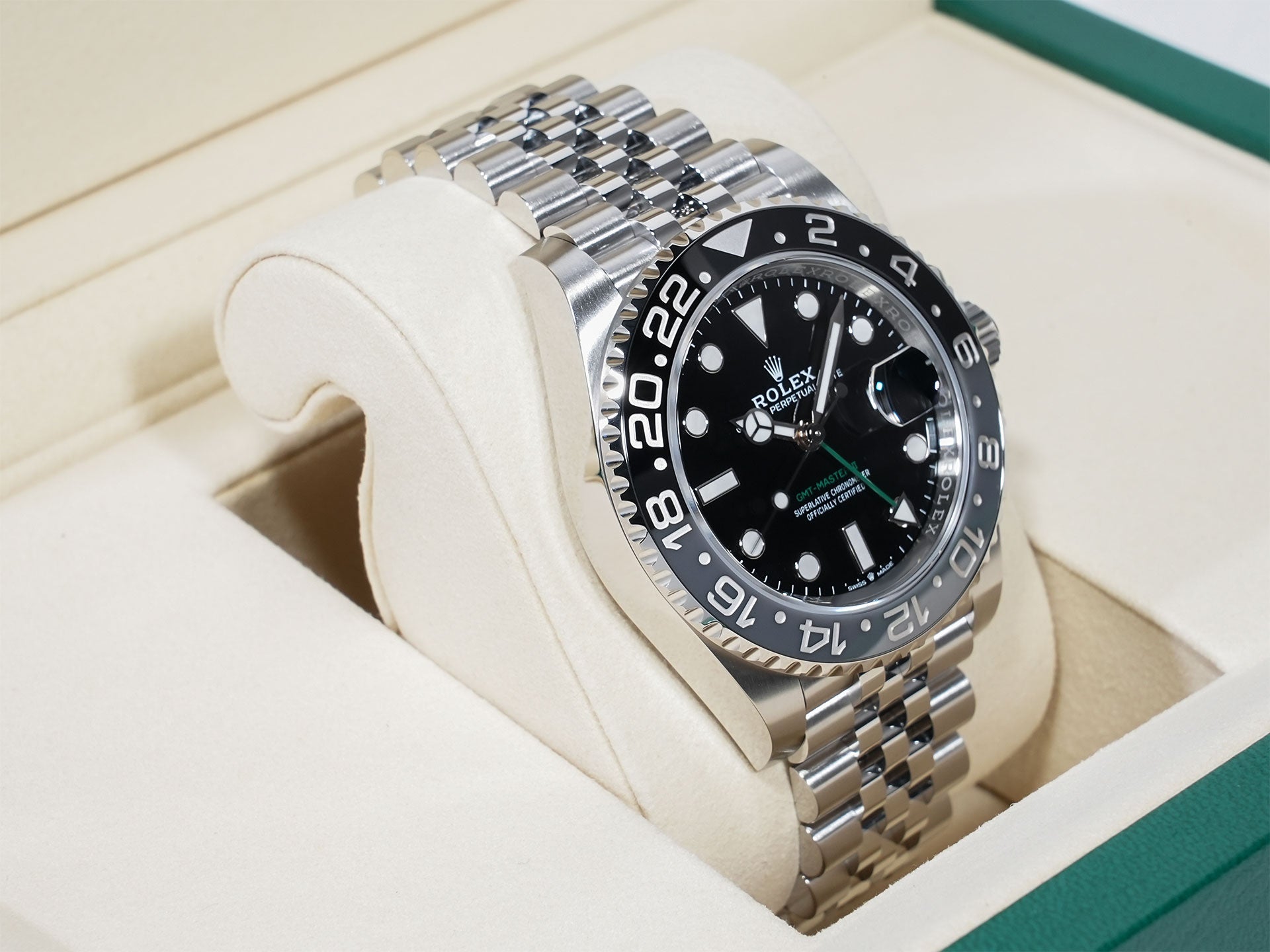 ロレックス GMTマスターII Ref.126710GRNR ステンレススチール ブラック文字盤 ジュビリーブレスレット 未使用 6issuxw6