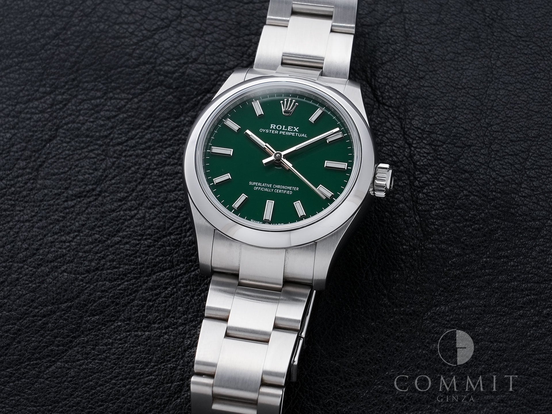 ロレックス オイスターパーペチュアル31 Ref.277200 ステンレススチール グリーン文字盤 中古 nvb4sa2p