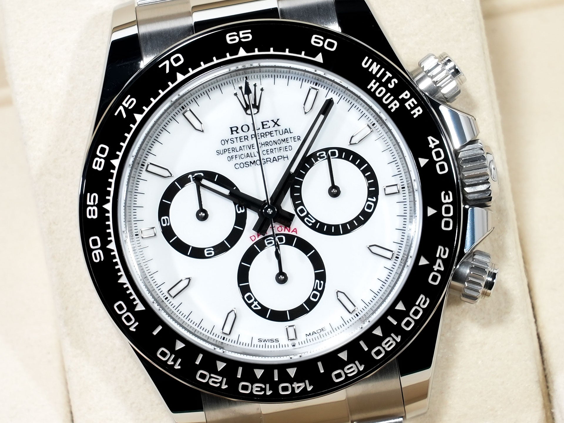 ロレックス デイトナ Ref.126500LN ステンレススチール ホワイト文字盤 未使用 78q4wywk