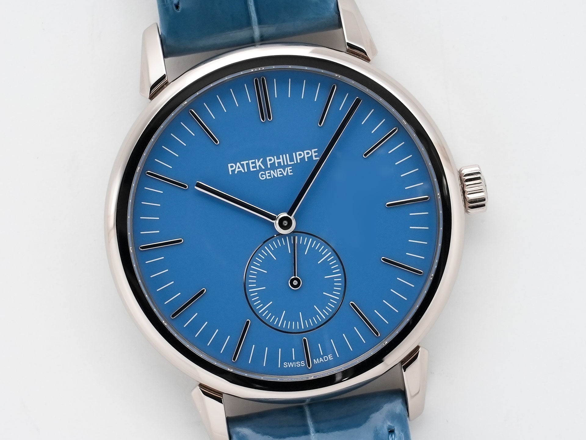 パテックフィリップ カラトラバ グランド エキシビジョン 東京2023 Ref.6127G-010 ホワイトゴールド ラックライトブルー文字盤 美品 oot4gtdx