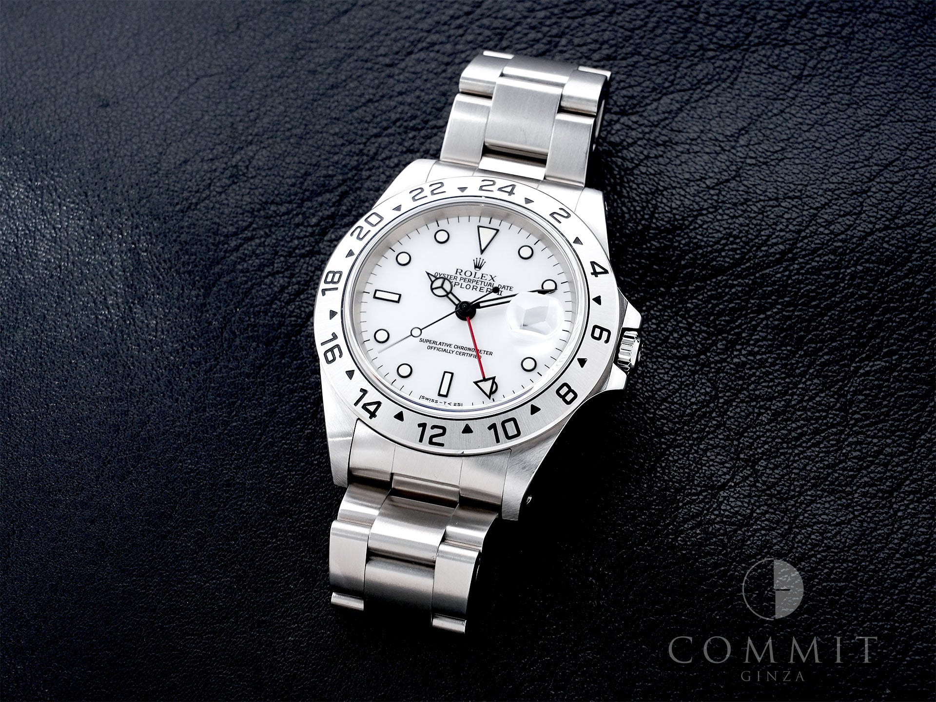 ロレックス エクスプローラーII Ref.16570 ステンレススチール ホワイト文字盤 オイスターブレスレット 中古 qka9vzyy