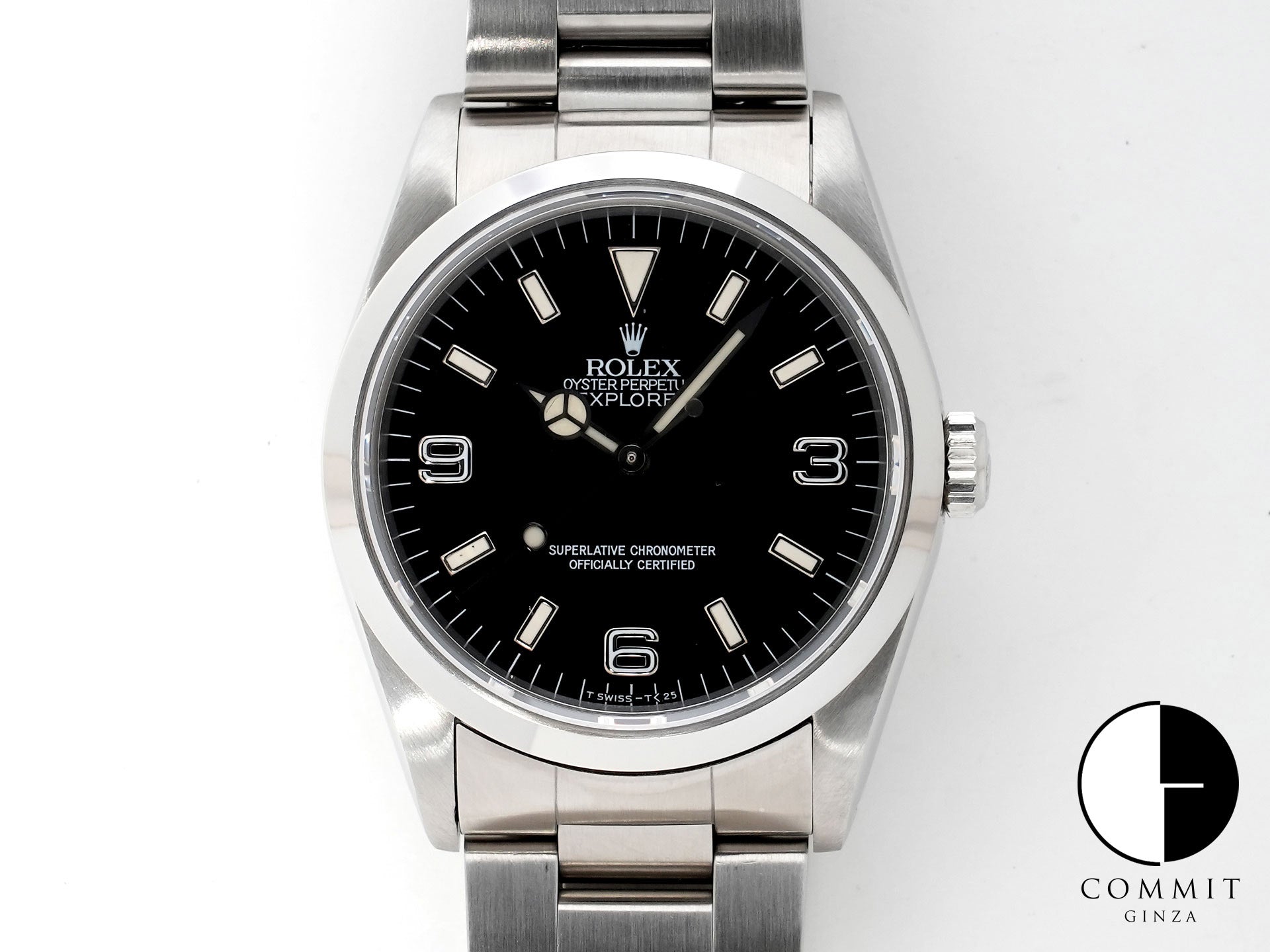 Rolex Explorer I Ref. 14270 Stainless Steel Black Dial Oyster Bracelet Excellent Condition yhn5jyft