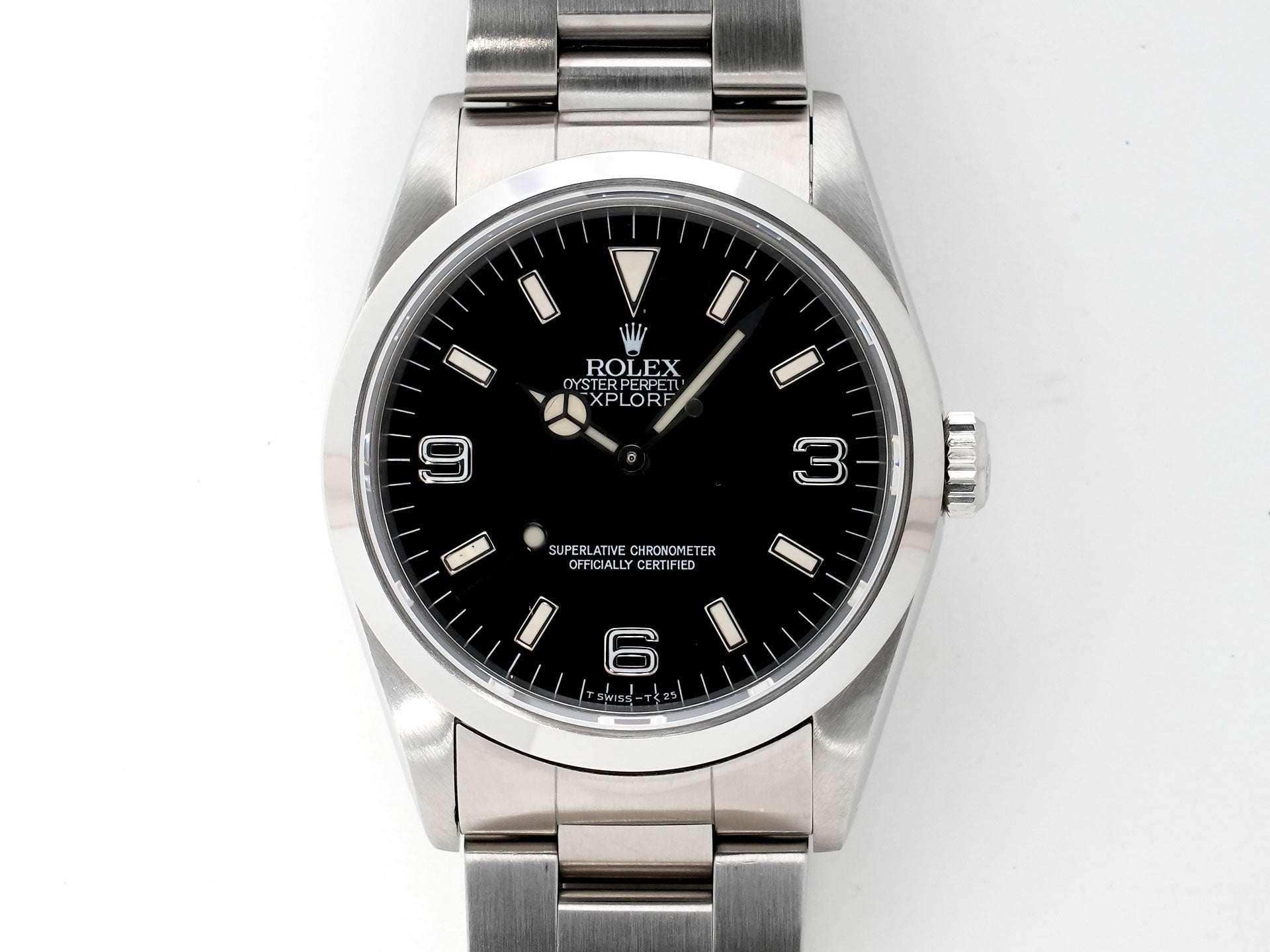 Rolex Explorer I Ref. 14270 Stainless Steel Black Dial Oyster Bracelet Excellent Condition yhn5jyft