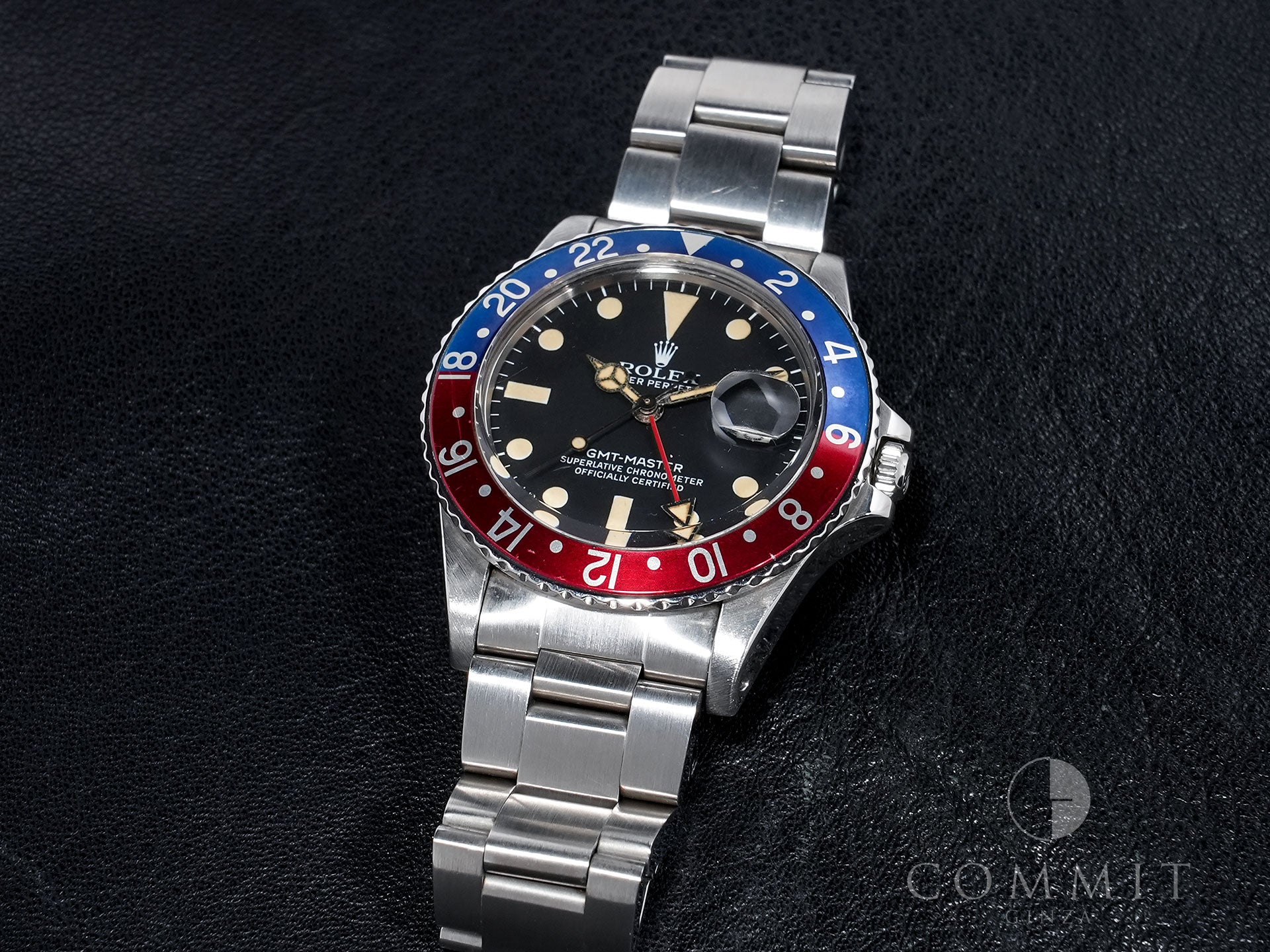 ロレックス GMTマスター Ref.16750 ステンレススチール ブラック文字盤 オイスターブレスレット 中古 fyakrdte