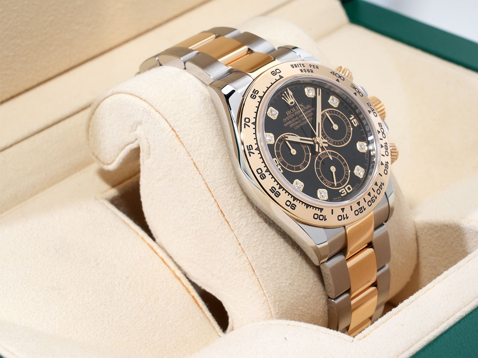 ロレックス デイトナ Ref.116503G ステンレススチール/イエローゴールド ブラックx8Pダイヤ文字盤 中古 pjjnkqkf