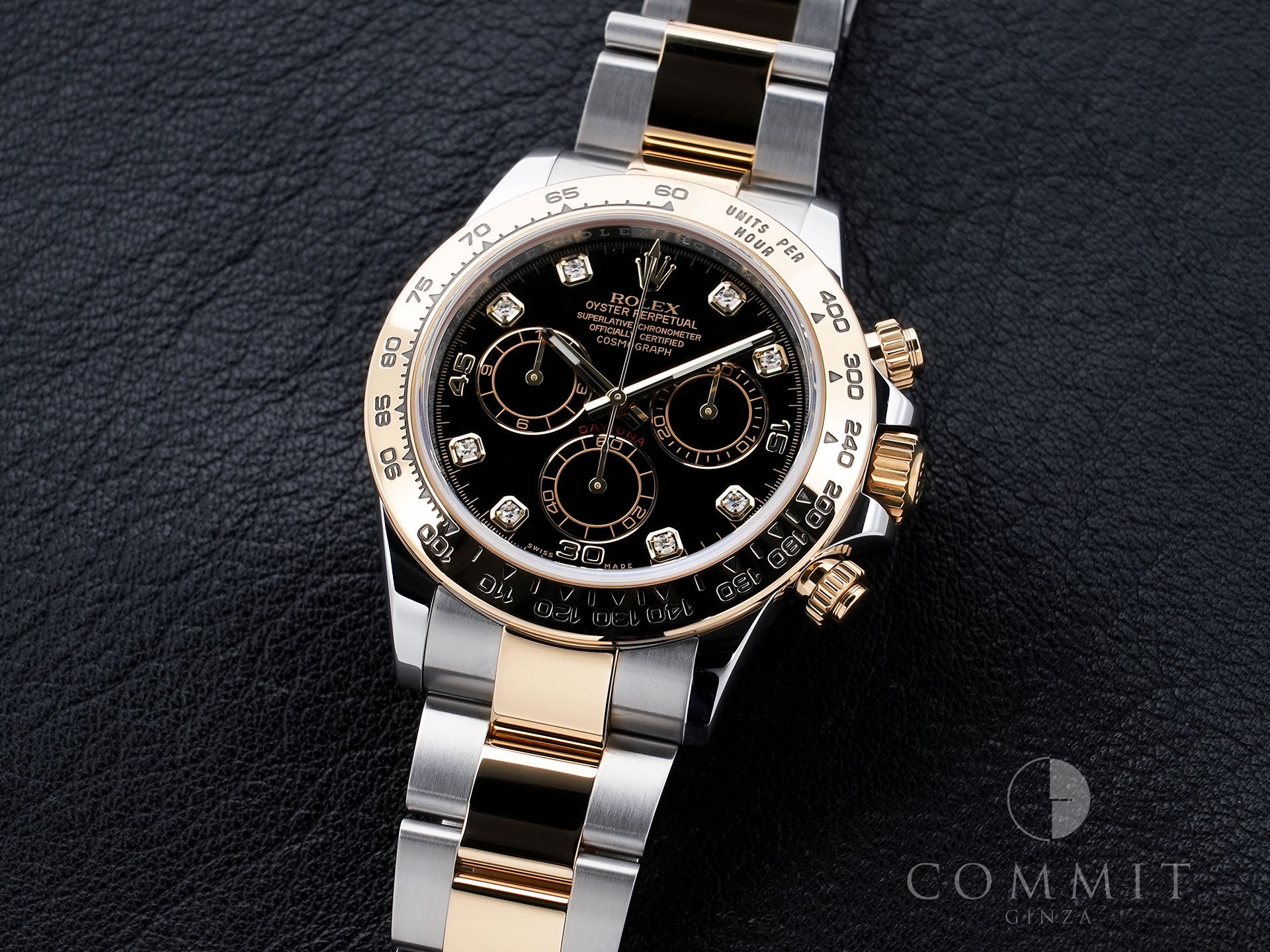 ロレックス デイトナ Ref.116503G ステンレススチール/イエローゴールド ブラックx8Pダイヤ文字盤 中古 pjjnkqkf
