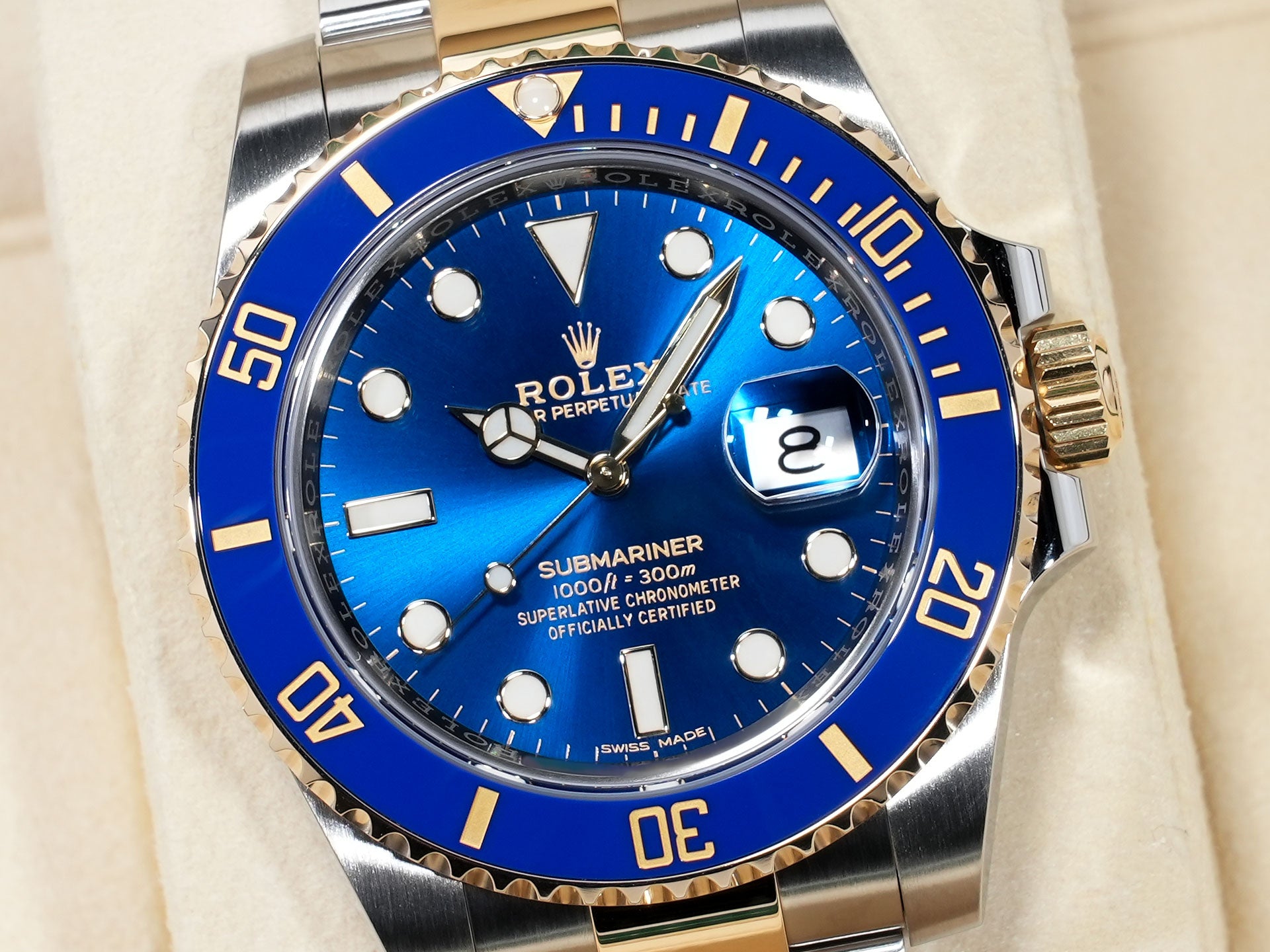 ロレックス サブマリーナー デイト Ref.116613LB ステンレススチール/イエローゴールド ブルー文字盤 美品 9xg5uxd8