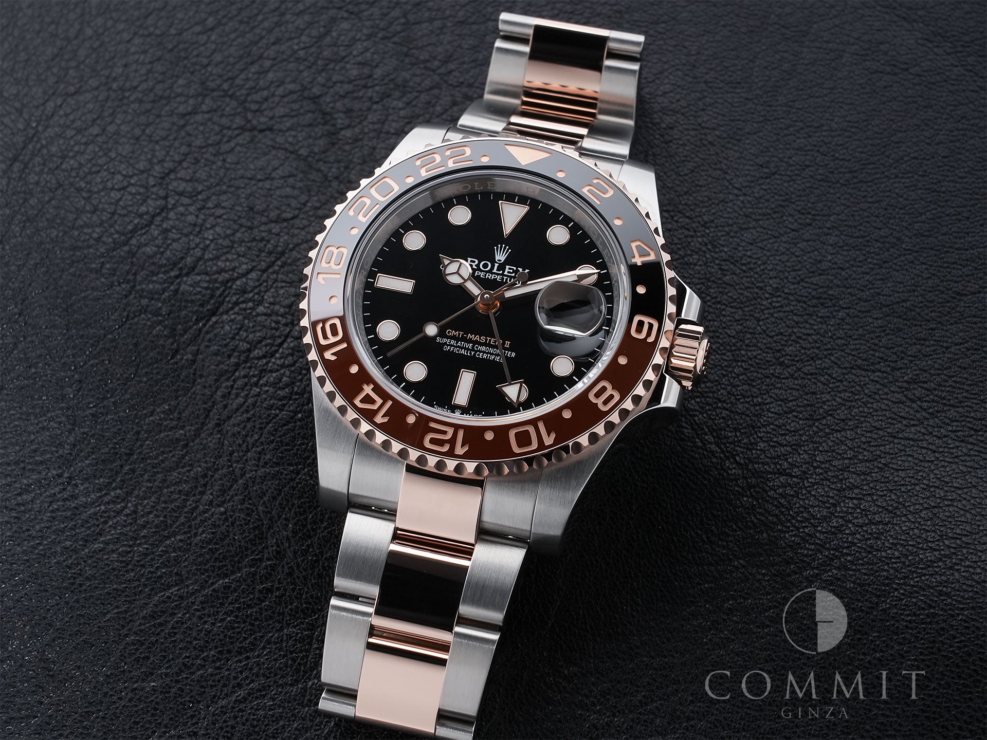 ロレックス GMTマスターII Ref.126711CHNR ステンレススチール/エバーローズゴールド ブラック文字盤 オイスターブレスレット 美中古 993x92k6