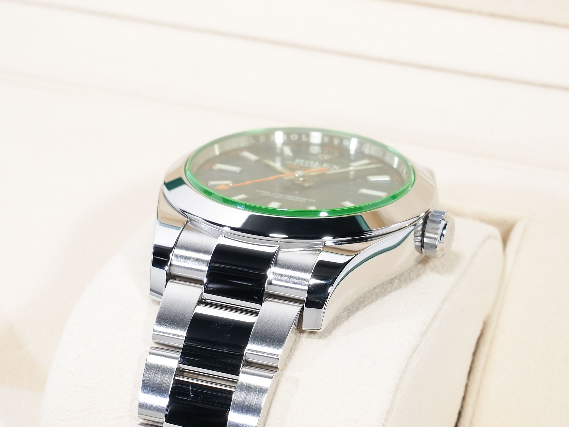 ロレックス ミルガウス Ref.116400GV ステンレススチール Zブルー文字盤 美品 eat23b3t