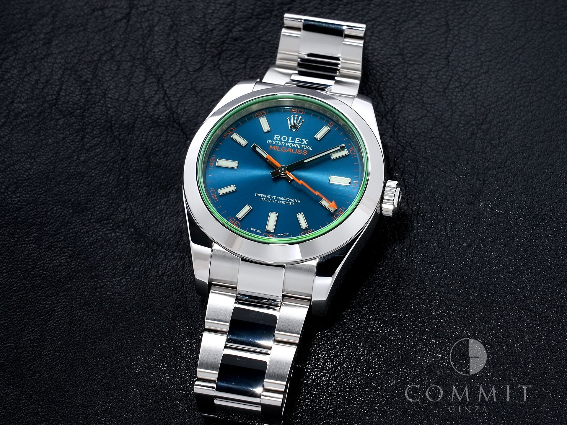 ロレックス ミルガウス Ref.116400GV ステンレススチール Zブルー文字盤 美品 eat23b3t
