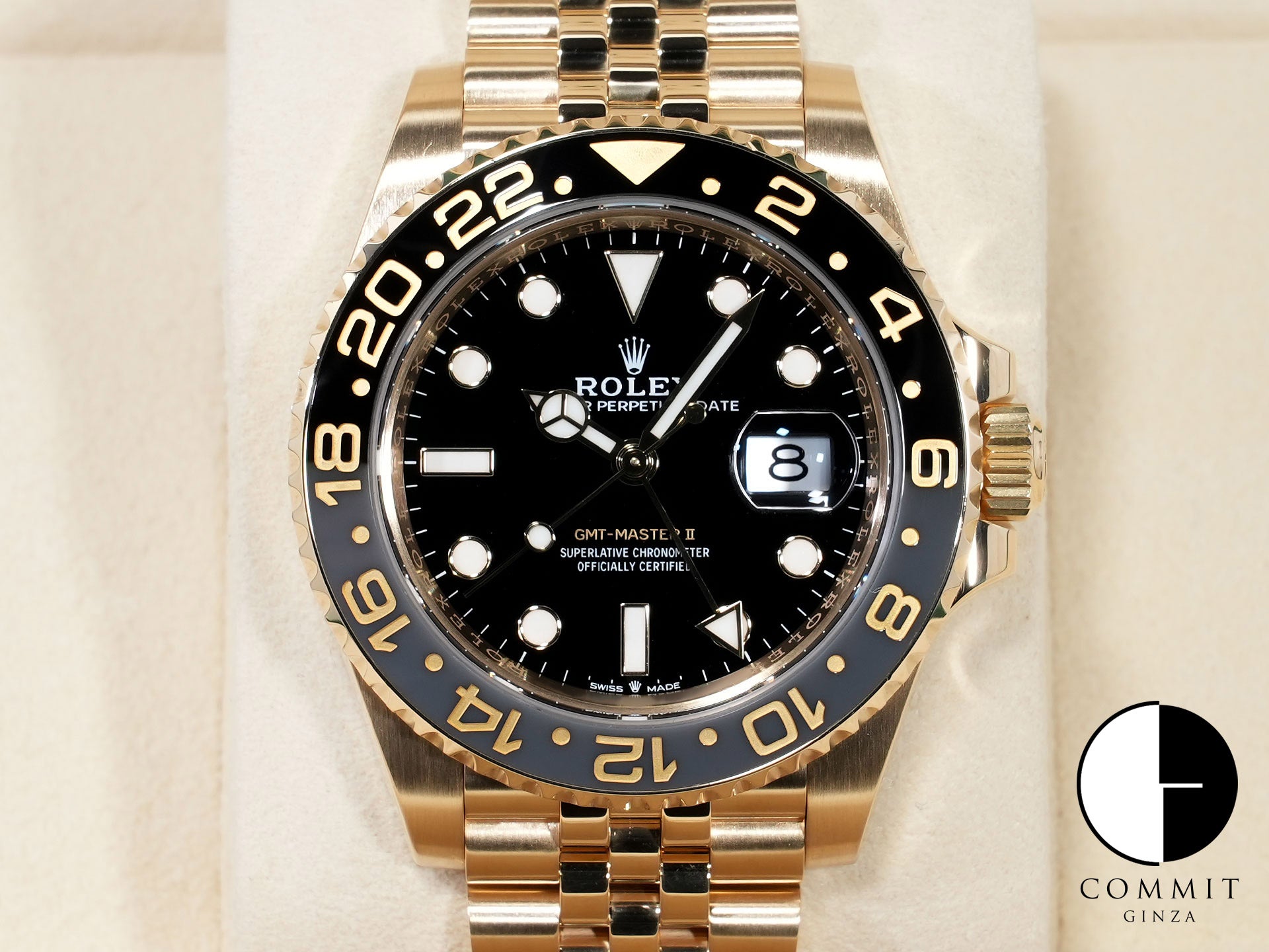 ロレックス GMTマスターII Ref.126718GRNR イエローゴールド ブラック文字盤 ジュビリーブレスレット 美品 jwvpfrkf