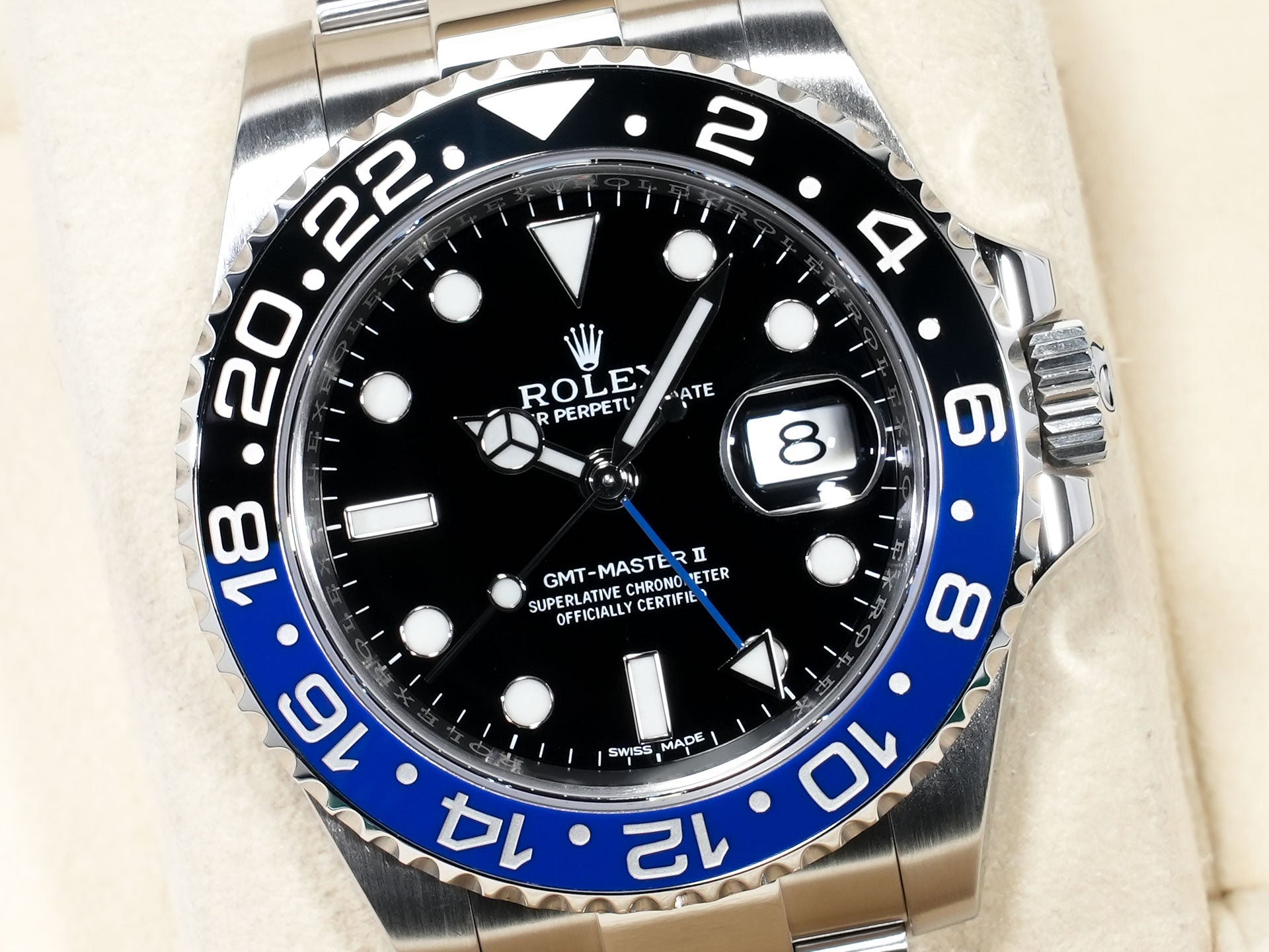 ロレックス GMTマスターII Ref.116710BLNR ステンレススチール ブラック文字盤 オイスターブレスレット 美品 k9ctv698