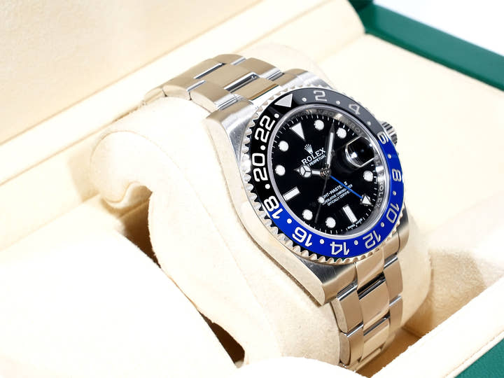 ロレックス GMTマスターII Ref.116710BLNR ステンレススチール ブラック文字盤 オイスターブレスレット 美品 k9ctv698