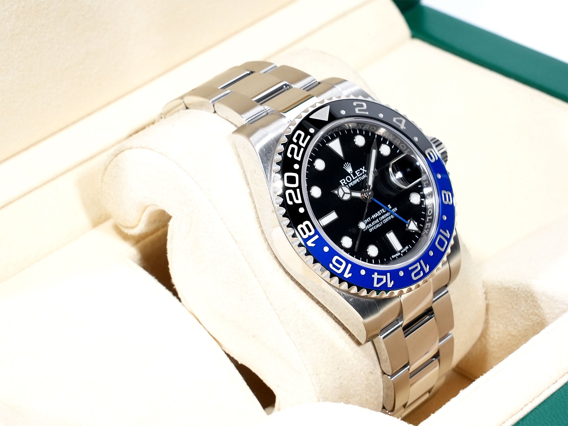 ロレックス GMTマスターII Ref.116710BLNR ステンレススチール ブラック文字盤 オイスターブレスレット 美品 k9ctv698