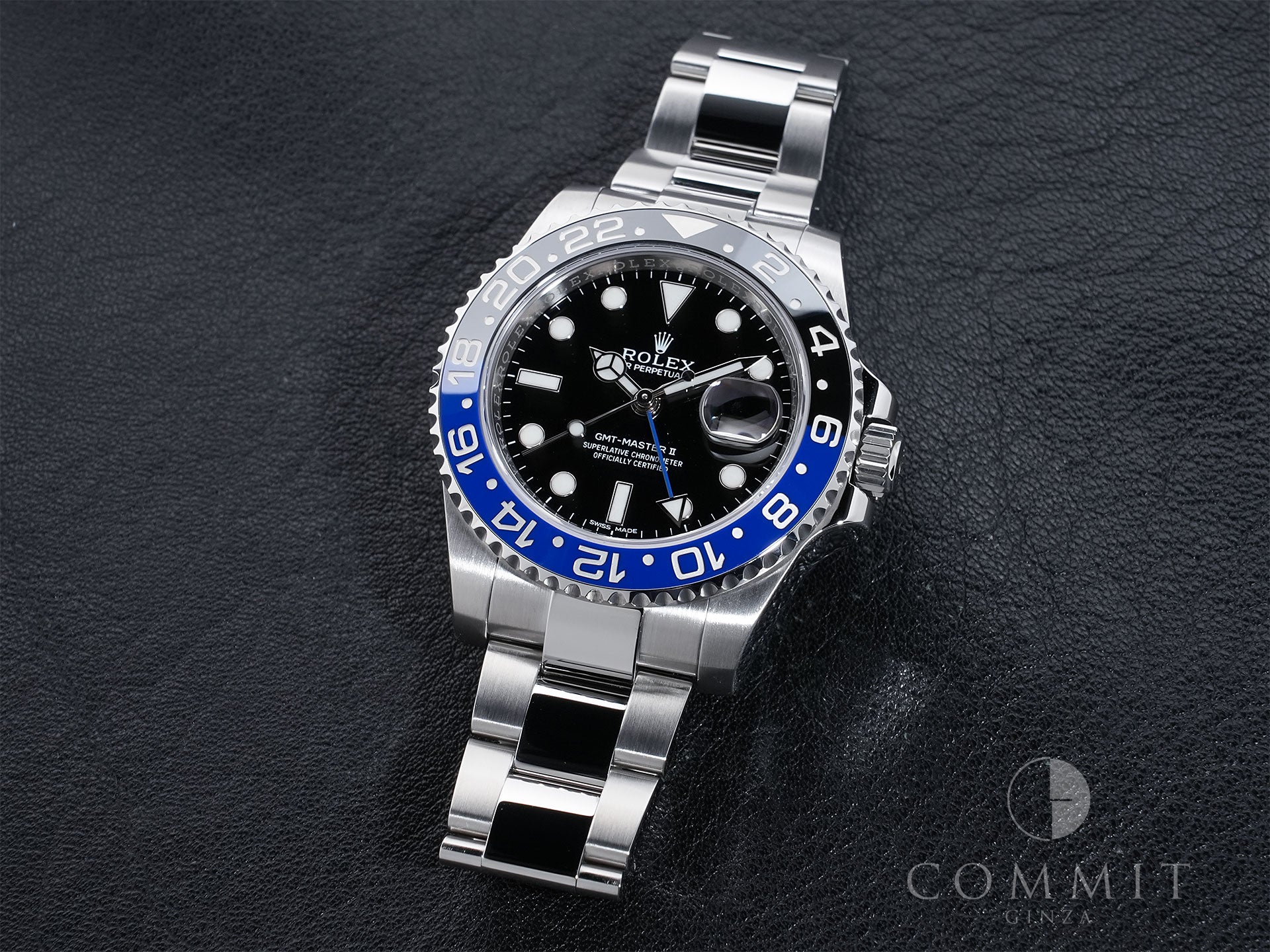 ロレックス GMTマスターII Ref.116710BLNR ステンレススチール ブラック文字盤 オイスターブレスレット 美品 k9ctv698