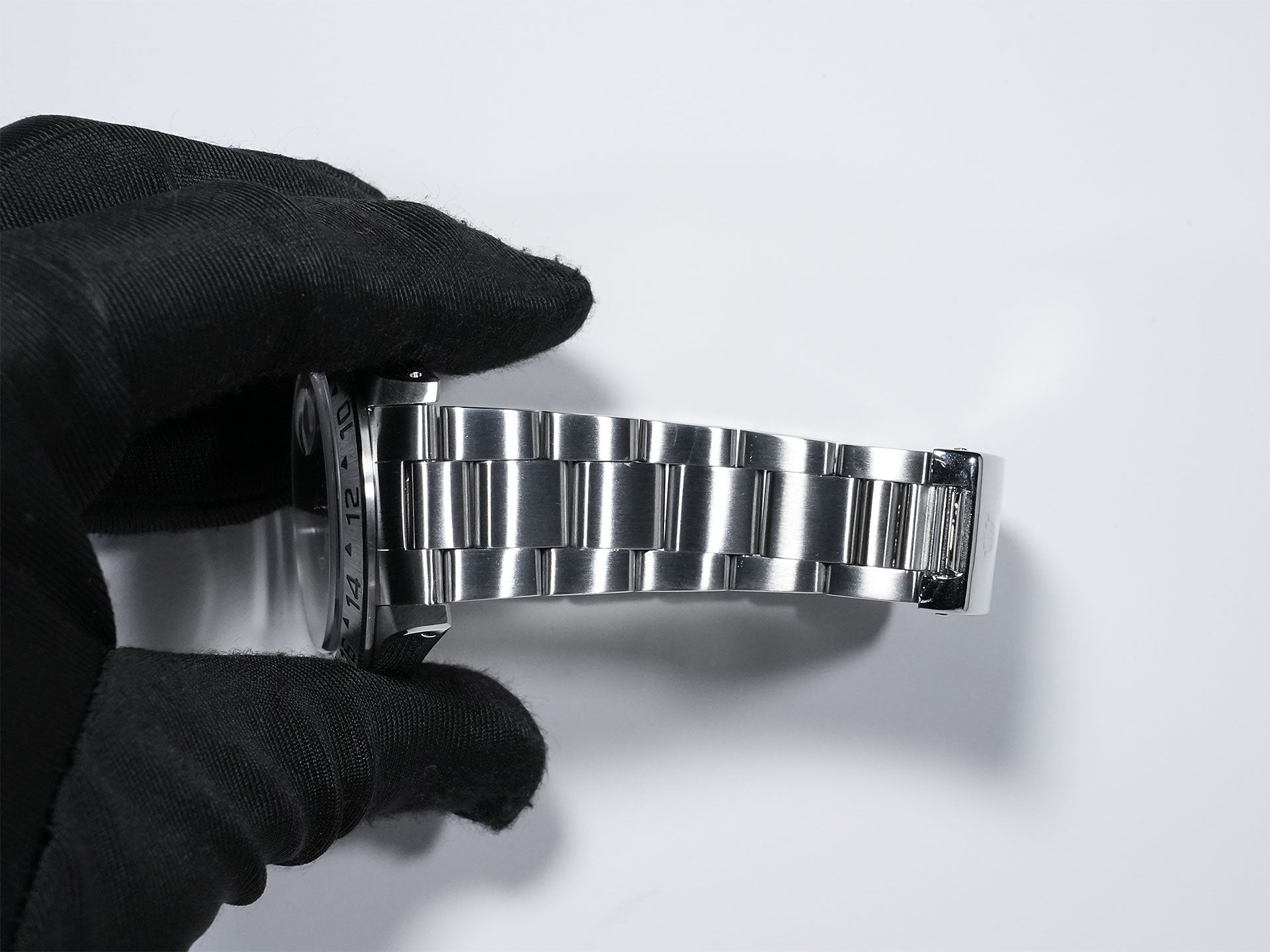 ロレックス エクスプローラーII Ref.16570 ステンレススチール ブラック文字盤 オイスターブレスレット 美中古 v2g9xf5d