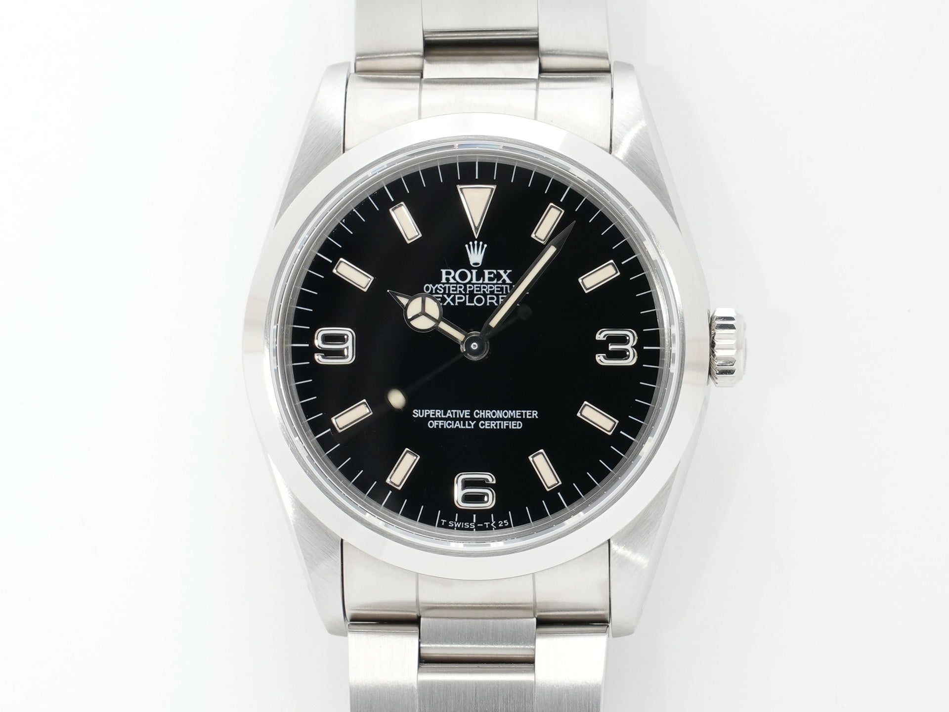ロレックス エクスプローラーI Ref.14270 ステンレススチール ブラック文字盤 オイスターブレスレット 美中古 4kebswxa
