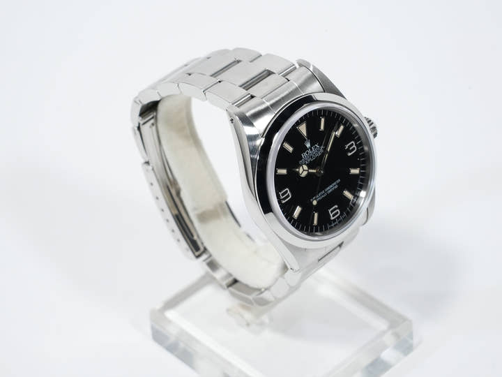 ロレックス エクスプローラーI Ref.14270 ステンレススチール ブラック文字盤 オイスターブレスレット 美中古 4kebswxa