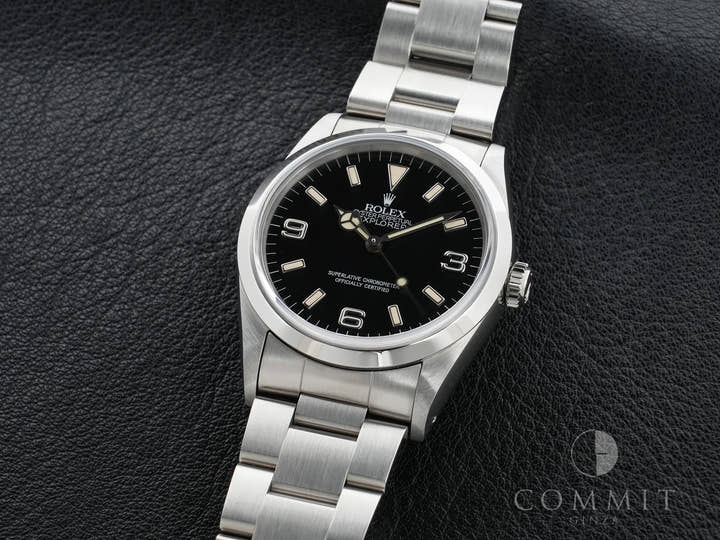 ロレックス エクスプローラーI Ref.14270 ステンレススチール ブラック文字盤 オイスターブレスレット 美中古 4kebswxa
